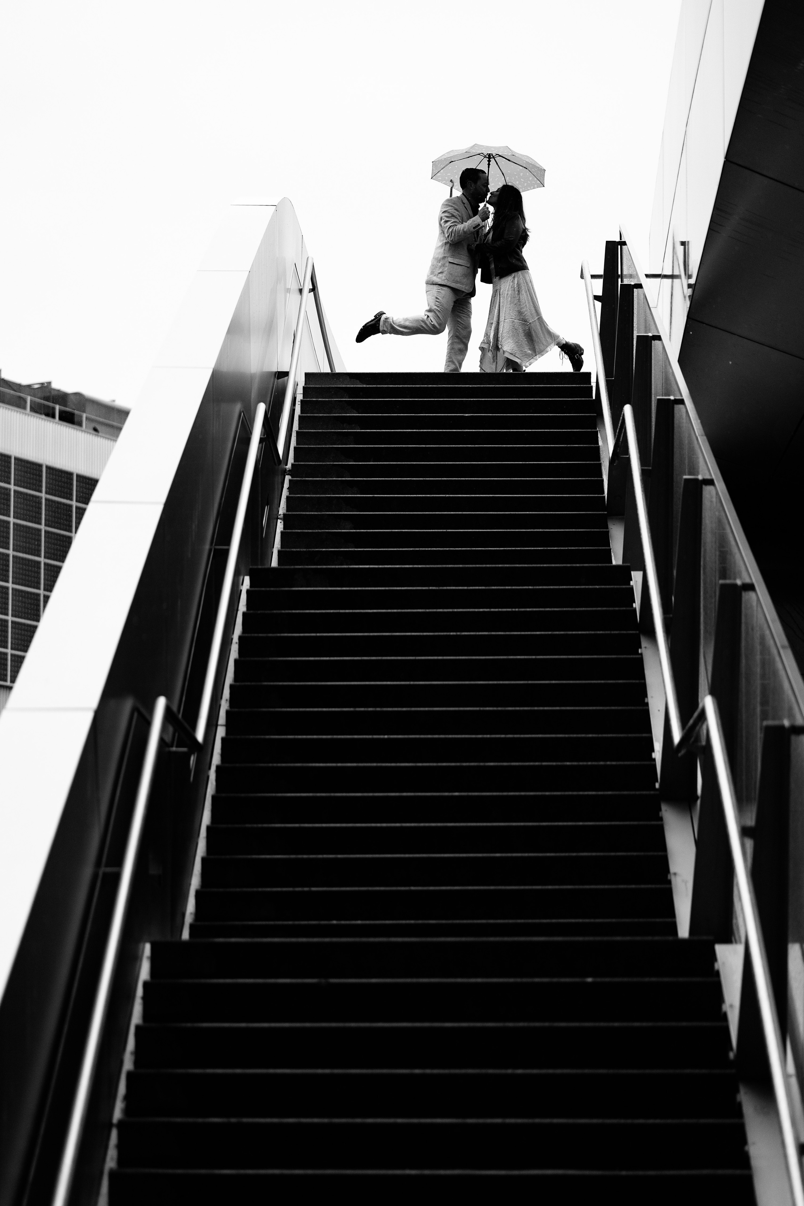 Black and white. Photographer in Munich