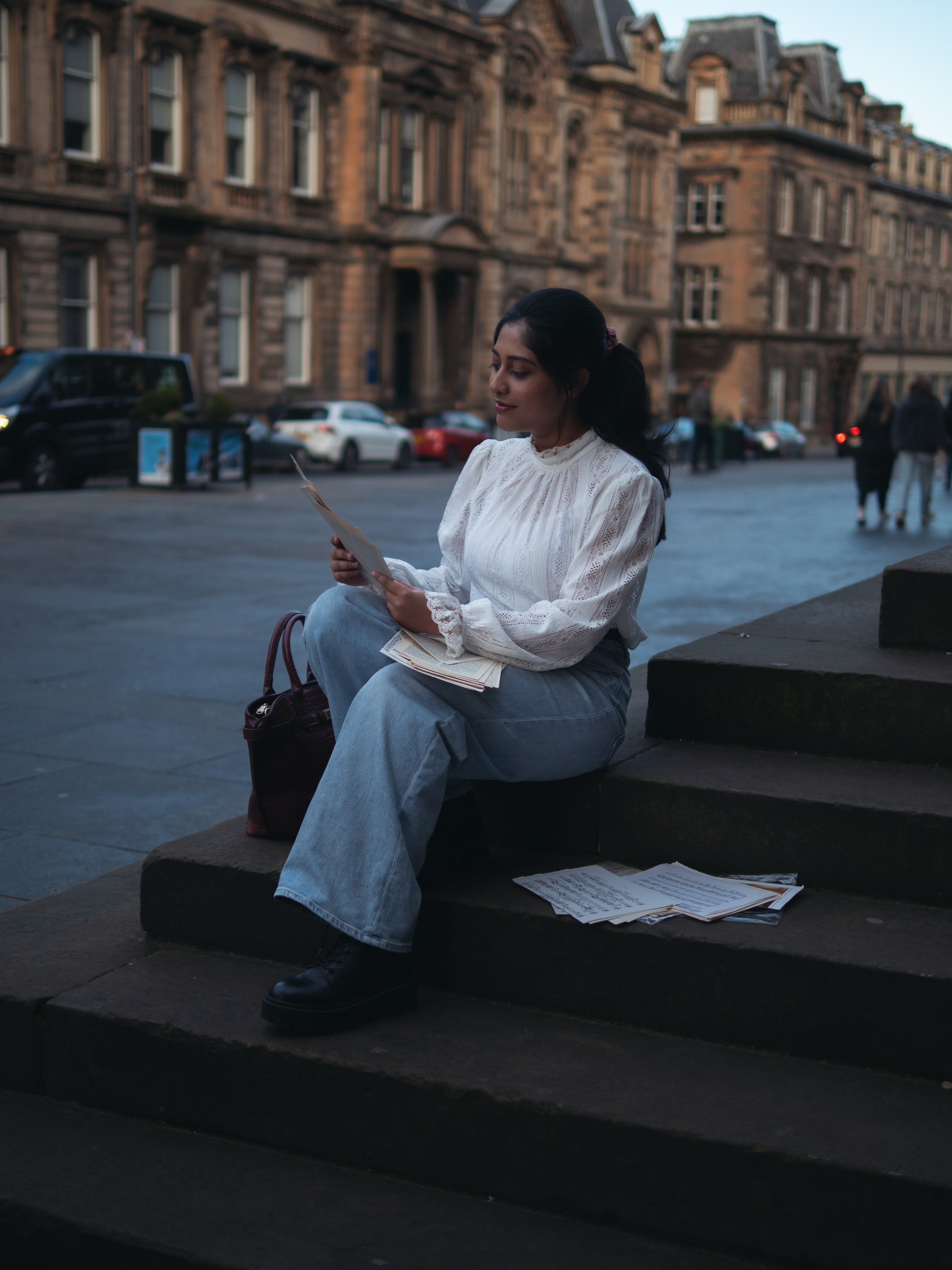 Lubna in Edinburgh. Expect Miracles Photography by Kate & Andrew