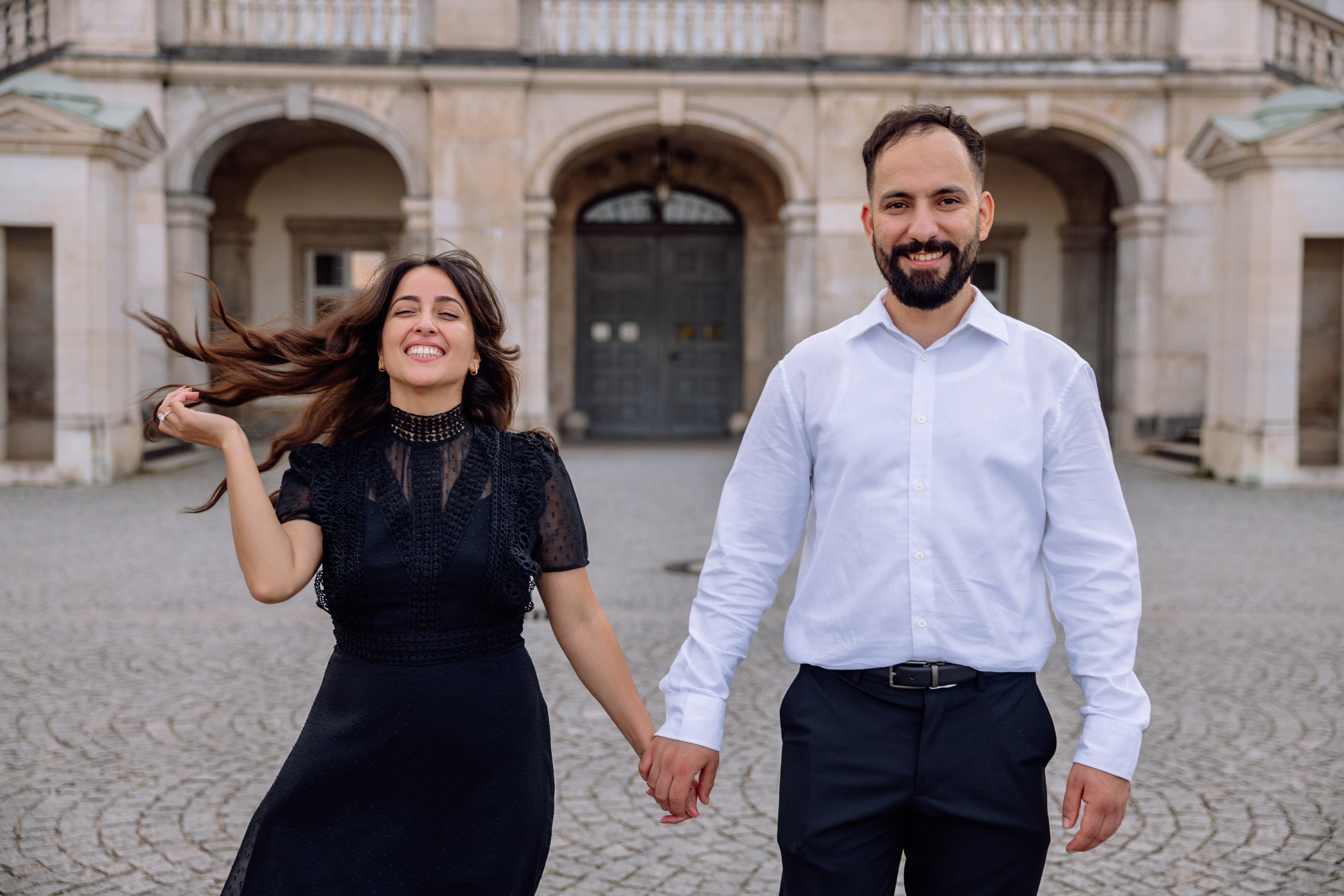 Antrag am Schloss Nymphenburg. Hochzeitsfotograf München Taufe Familienfotograf Tanja Mauke