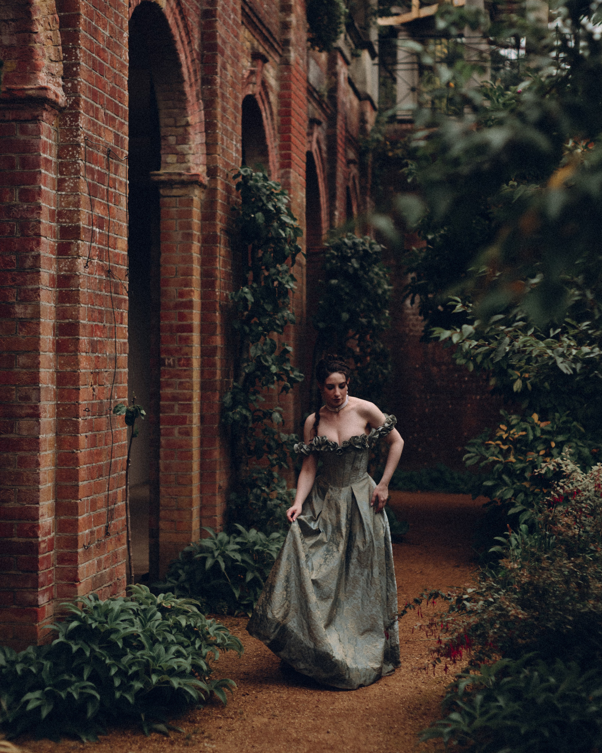 Outlander Inspired Photoshoot in an Overgrown Garden. Moth & Moss Photography