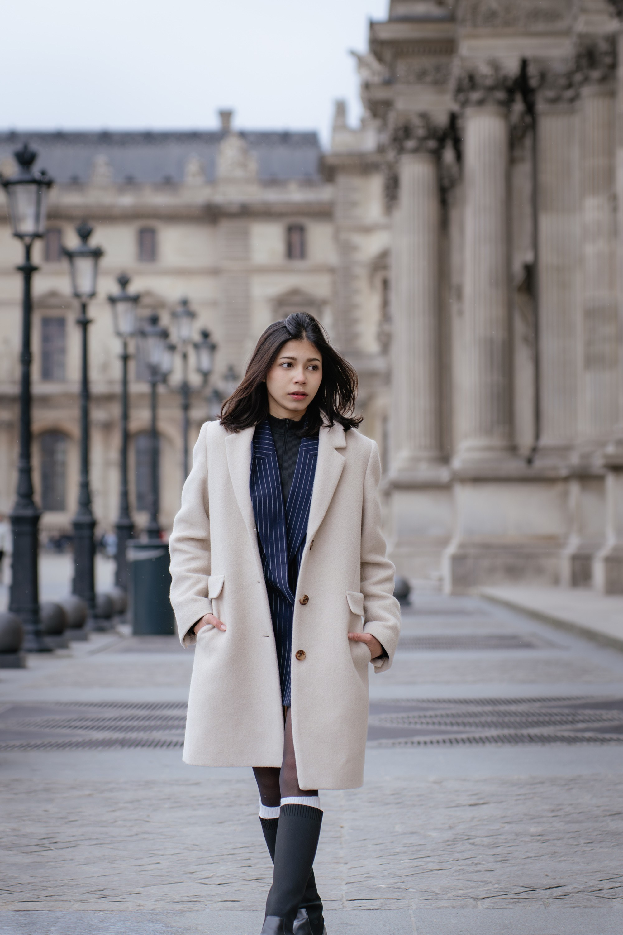 Solo Portrait Session: Louvre & Eiffel Tower. Paris Photographer & Videographer