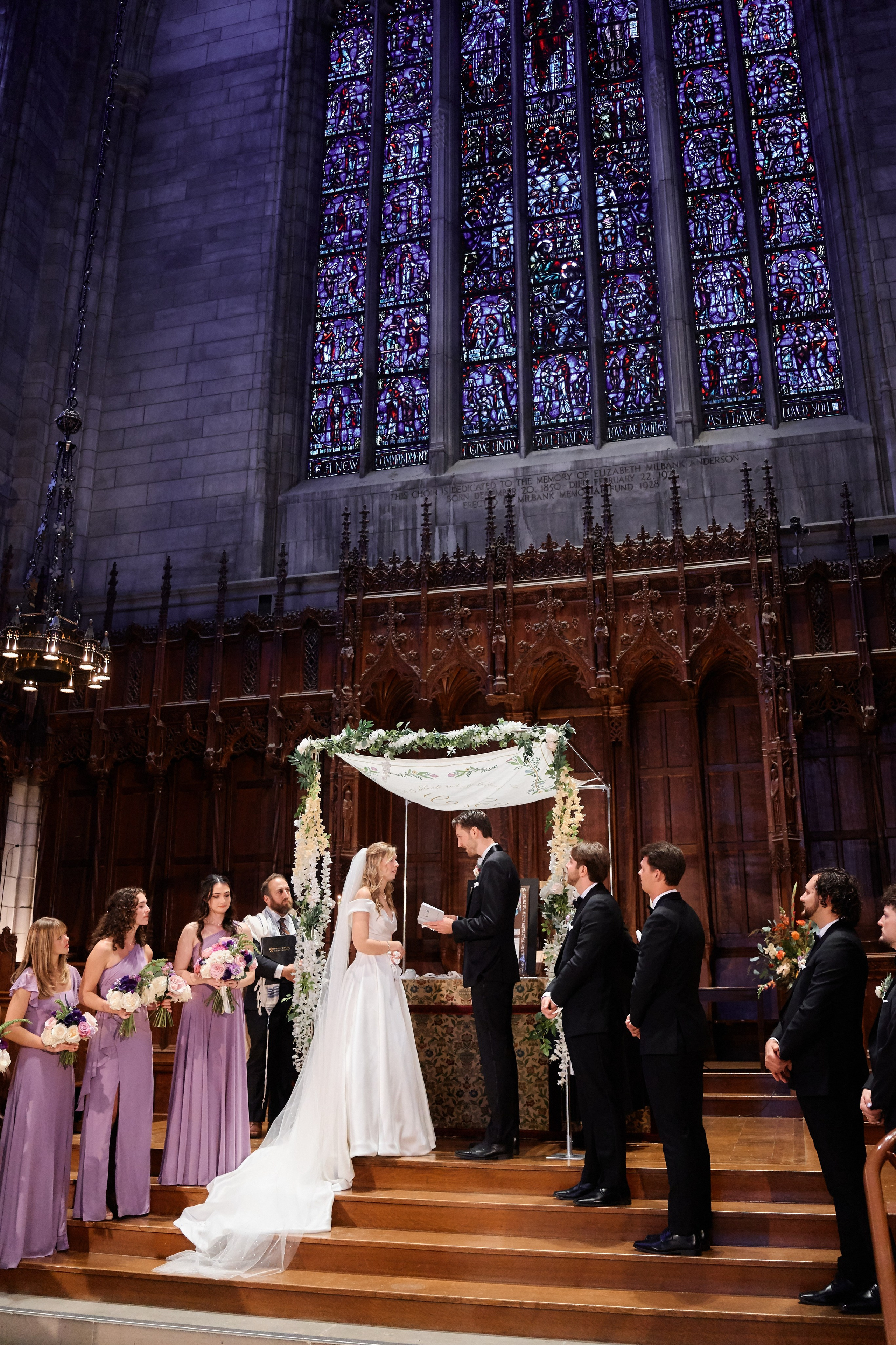 Elegant Wedding Ceremony at a Historic New York Cathedral | Timankov Photography. Professional Wedding and event photographer USA New York