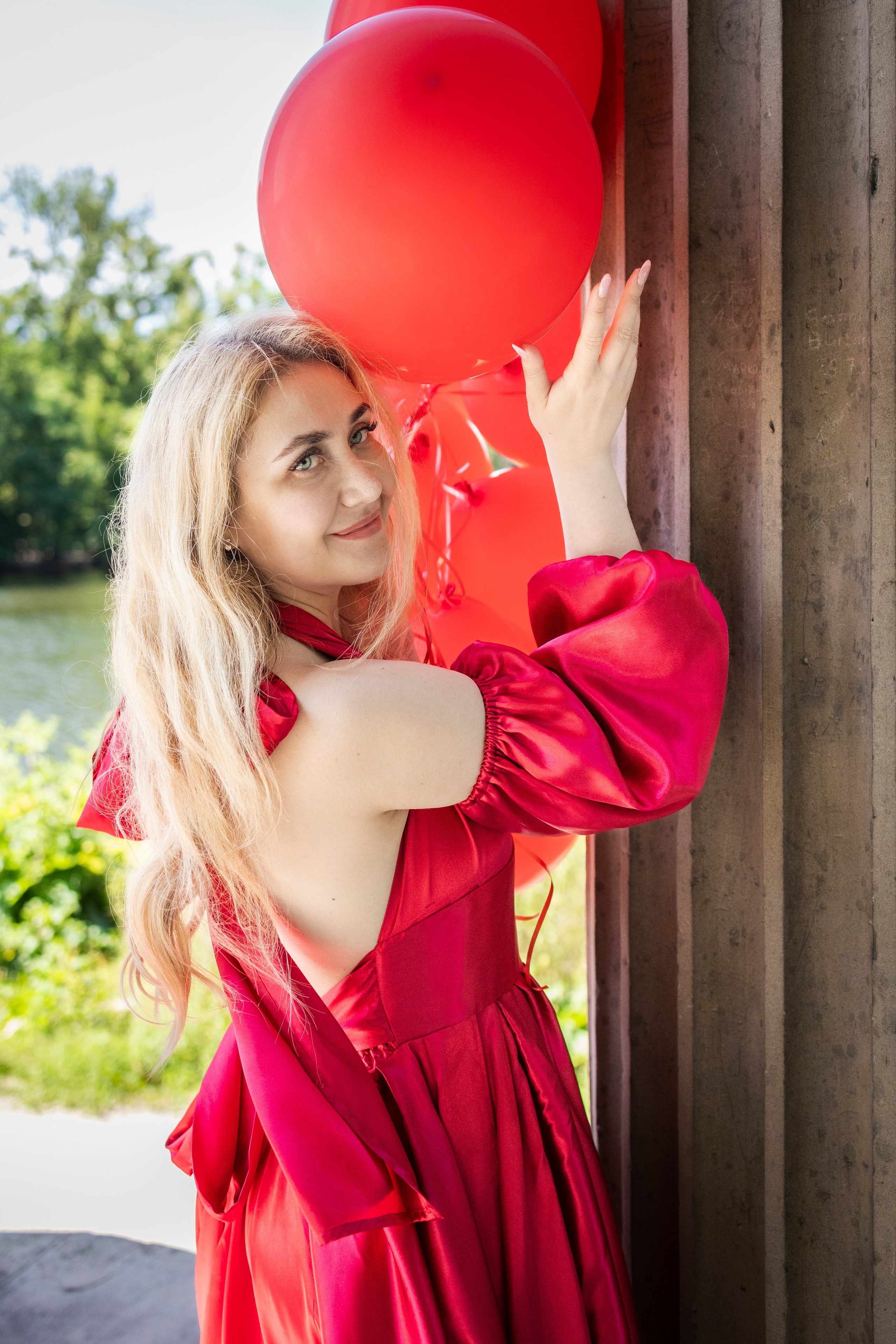 Shopoting with balloons. Photographer in Munich