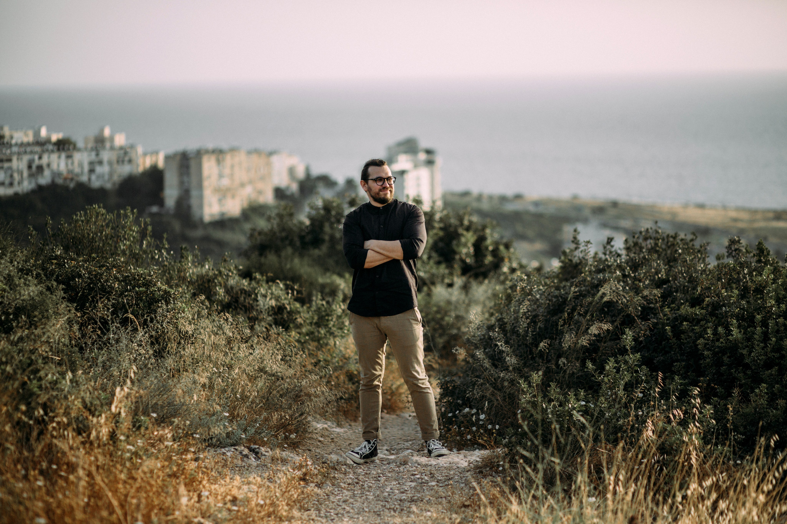 Genya & Sasha at Stella Maris. Family photographer in Israel