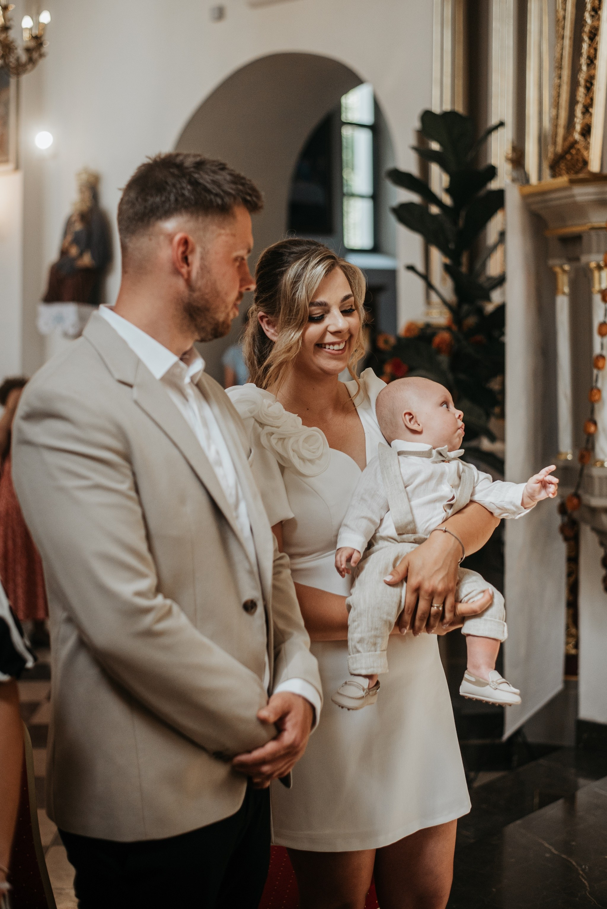 Chrzest Św. Jasia. Dominika Strachacka Fotografia | Fotograf ślubny i rodzinny Opole Lubelskie Lublin