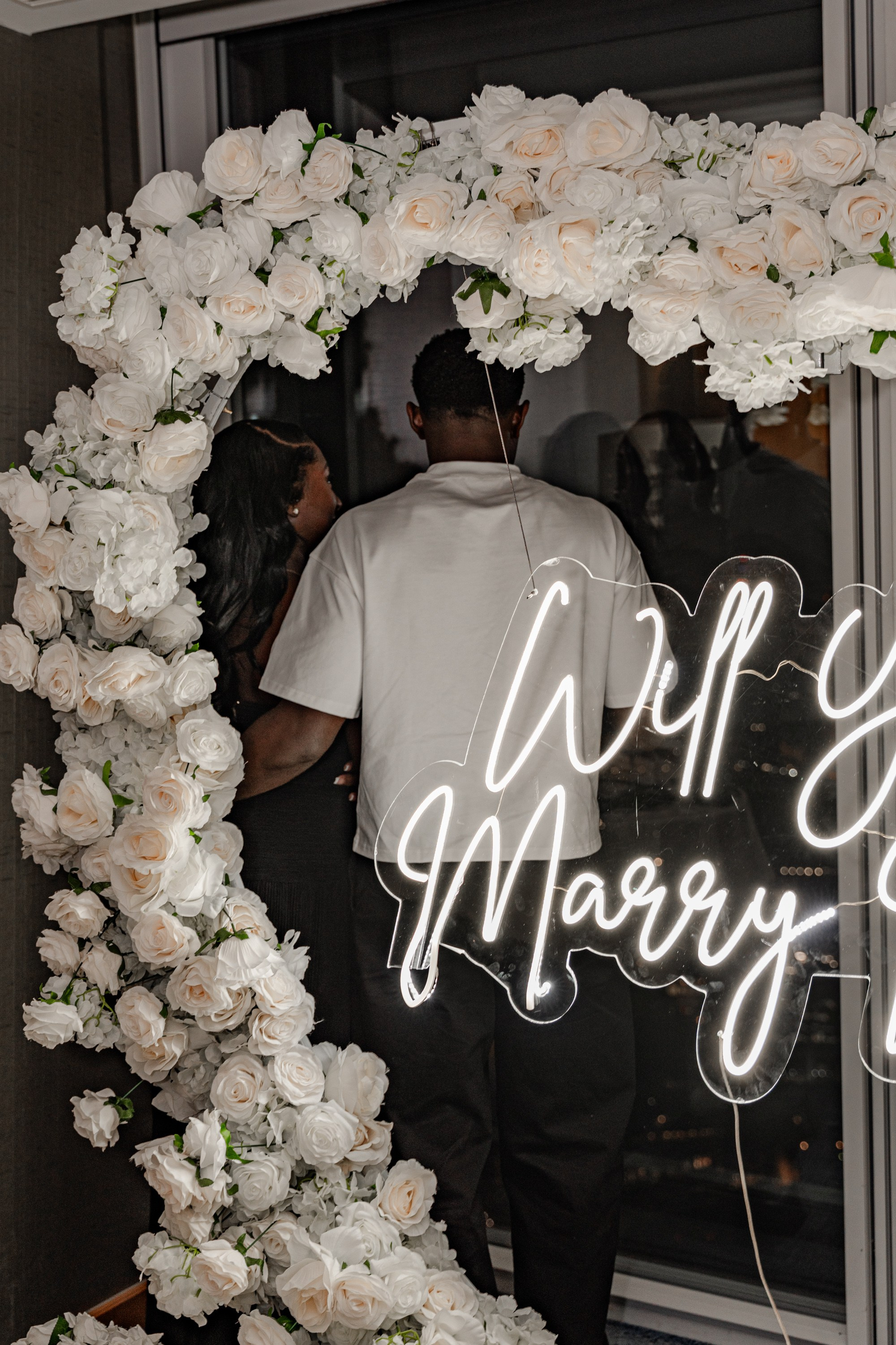 The proposal in The Shard. Tonya Kyrylenko photographer in London