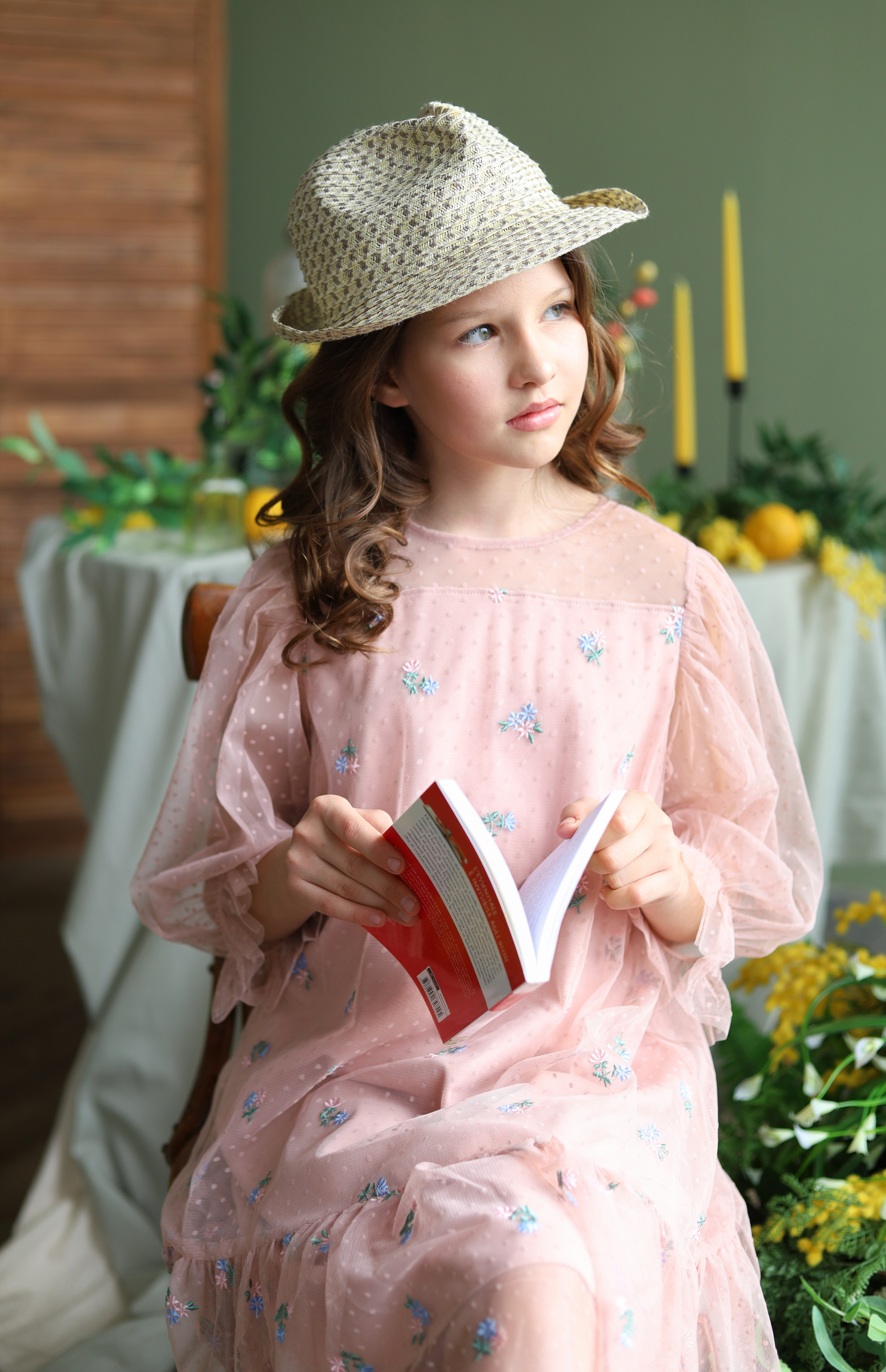 School photo shoot for children and parents