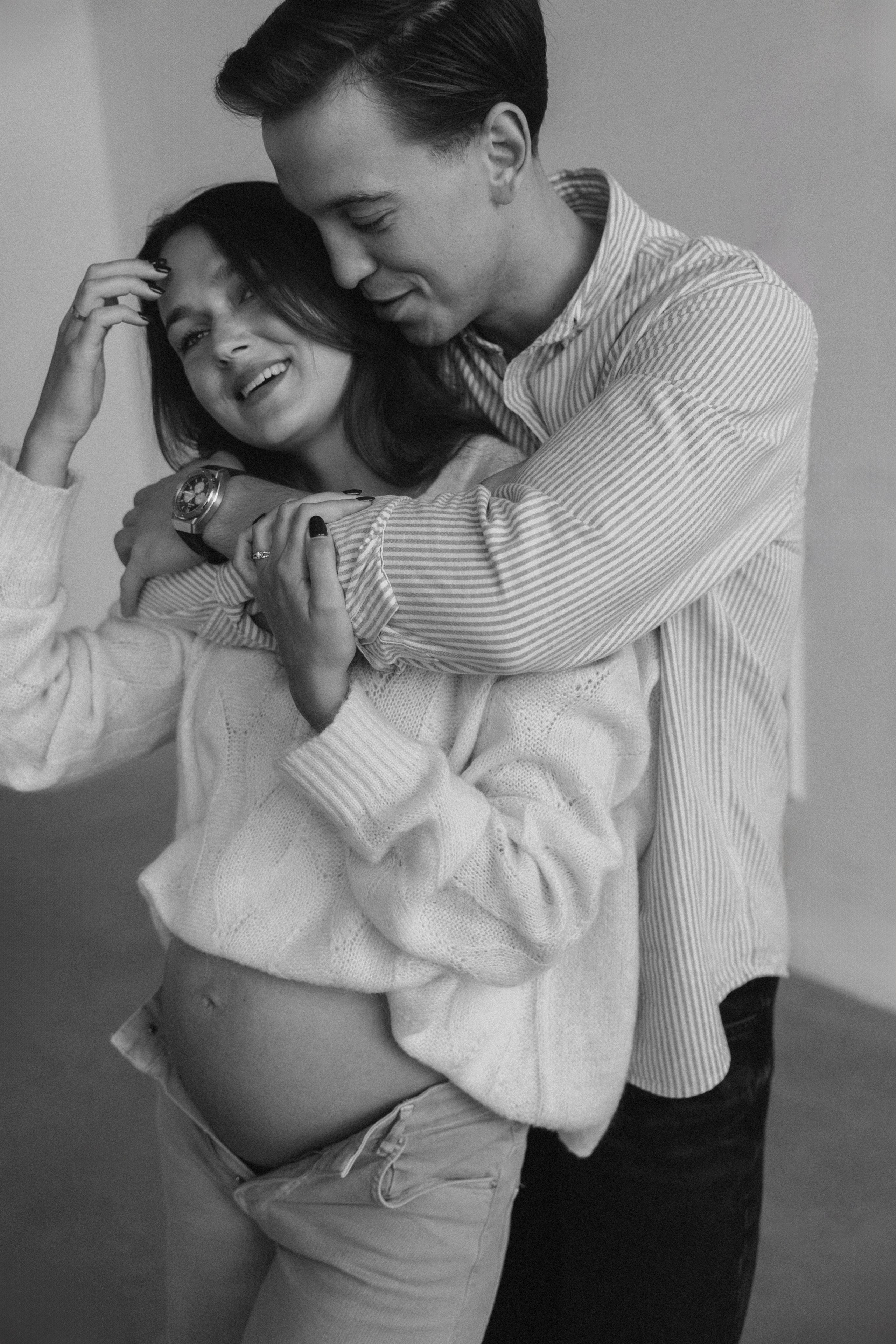 Ieva ir Žilvinas | Moderni laukimo fotosesija studijoje. Vestuvių ir šeimų fotografė Lena Bondarenko / belove photo