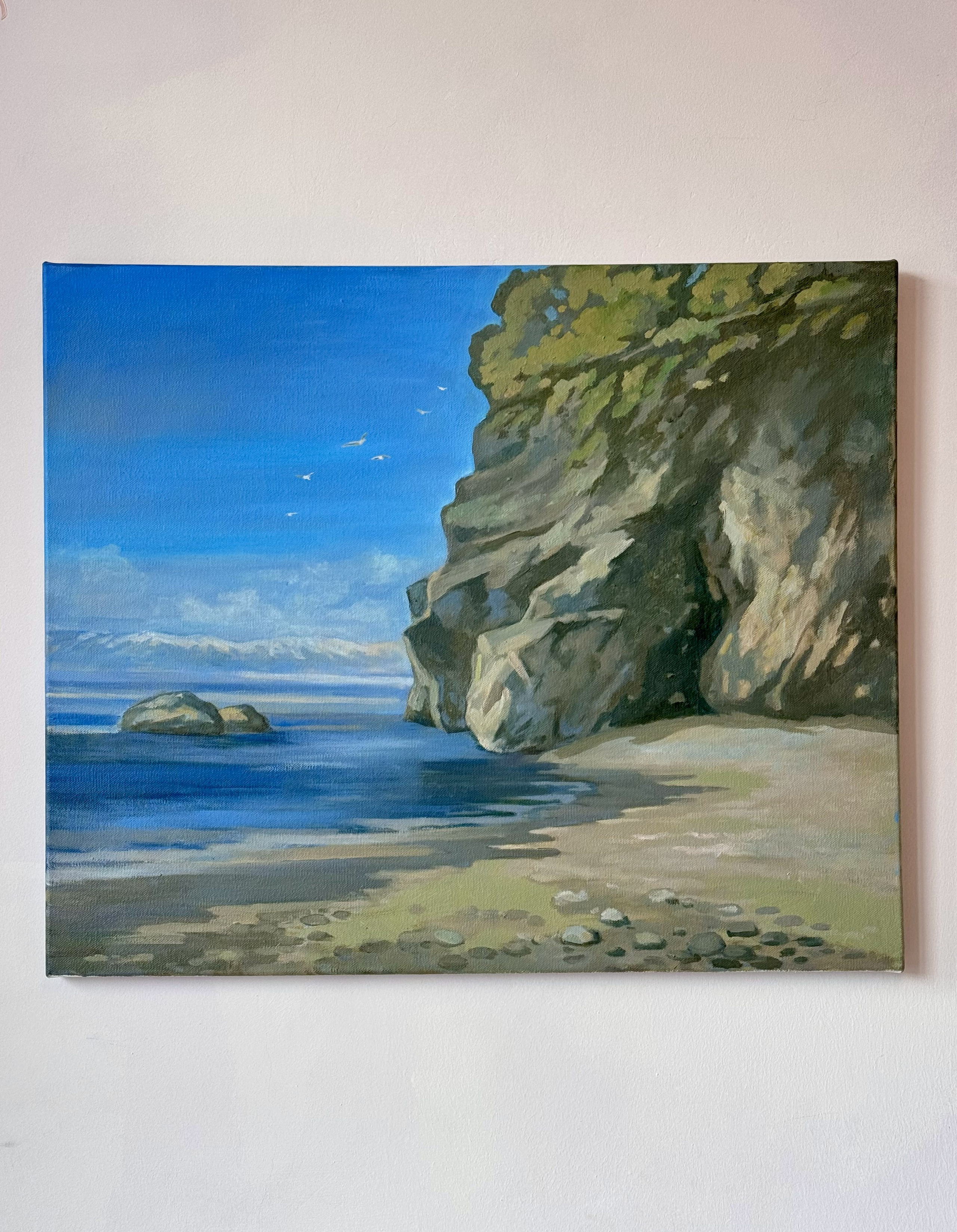 «Cliff dive place». Художник живописец Савелова Ольга