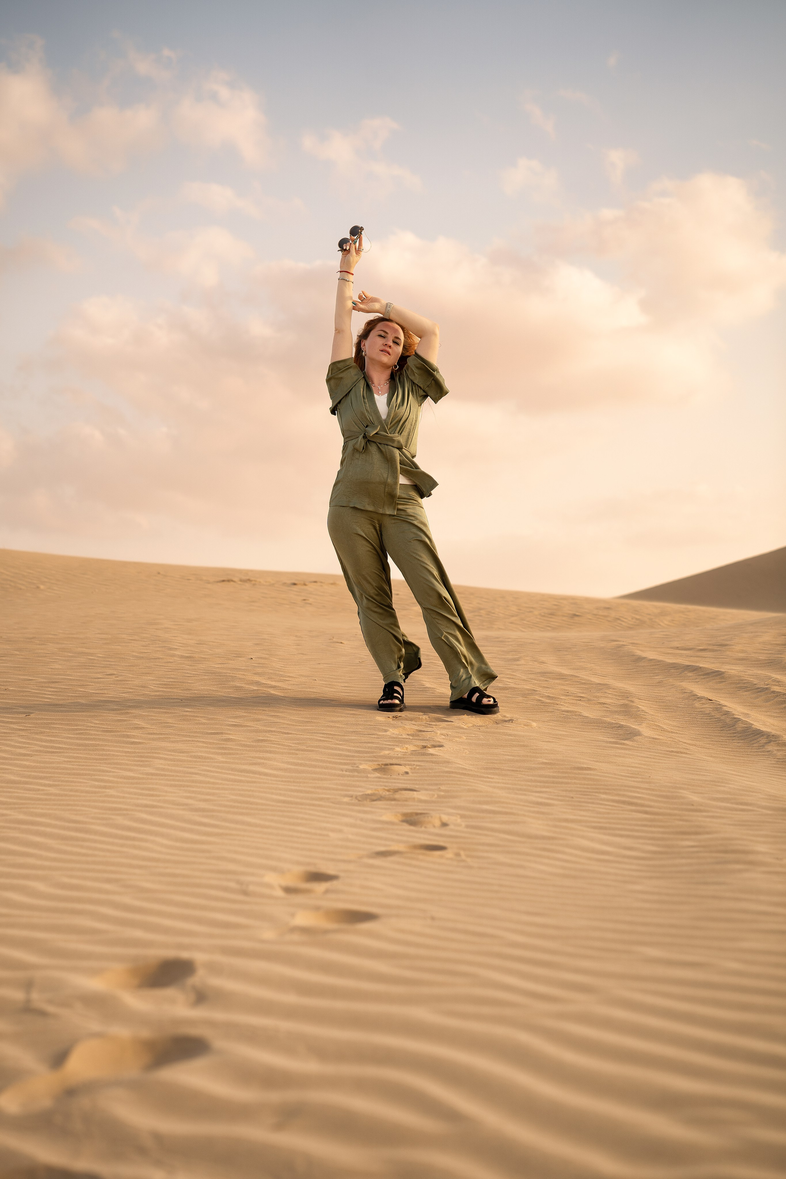 Desert Photoshoot in Abu Dhabi — Magic of Light, Wind & Emotion. Mariia Safronova is your photographer in Abu Dhabi and Dubai