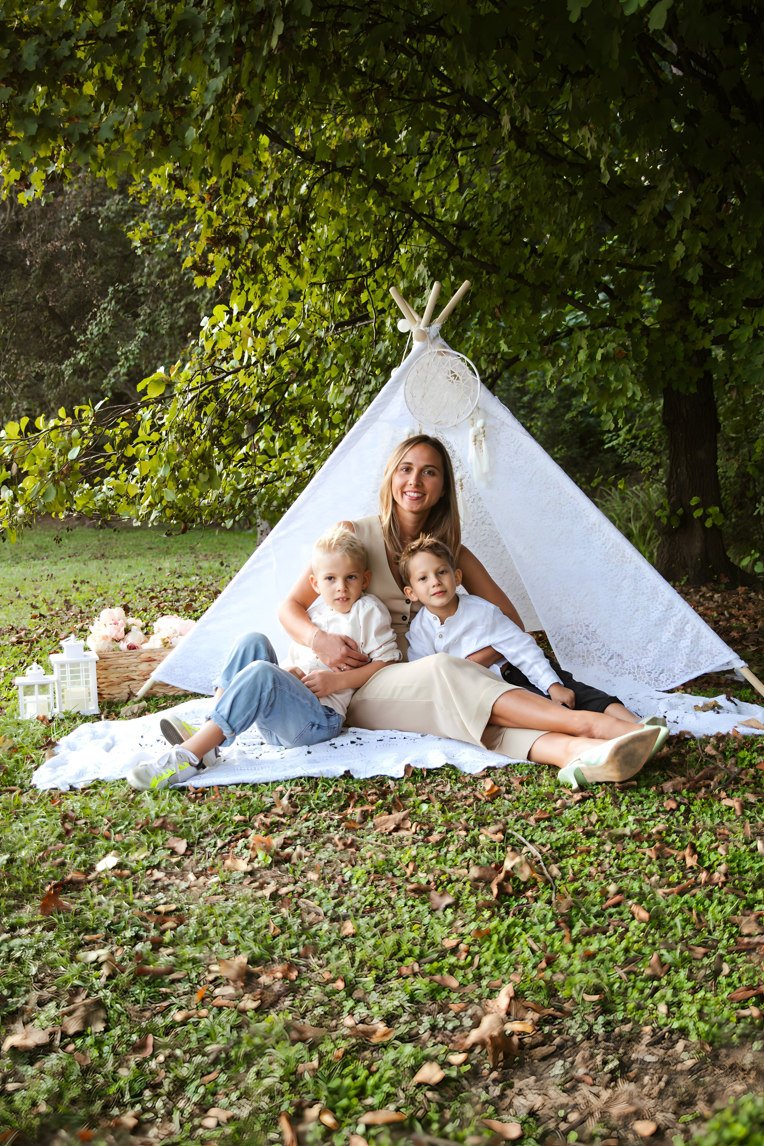 Maggie e la sua bellissima famiglia. Luci e Capricci Photography