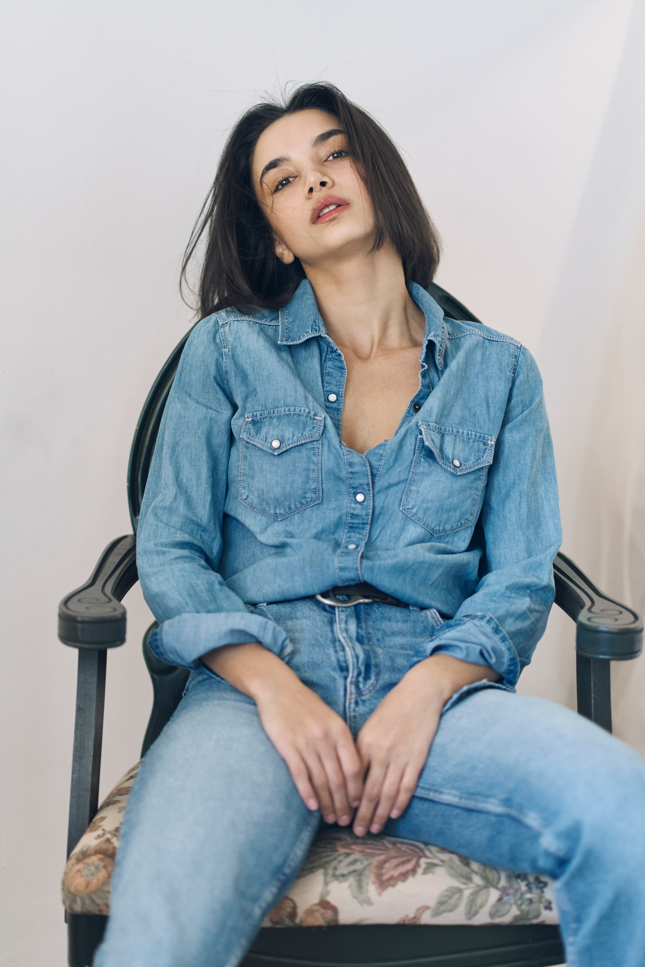 Artistic portrait in Yerevan with soft natural lighting