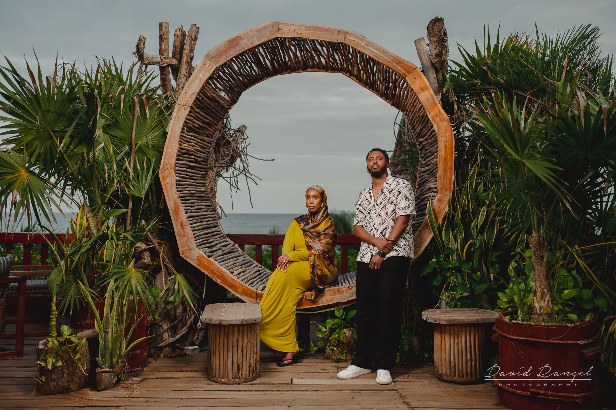 Abdi and Asha´s anniversary session at the hotel Kanan Tulum. Destination wedding photographer based in Cancun and Riviera Maya with service worldwide