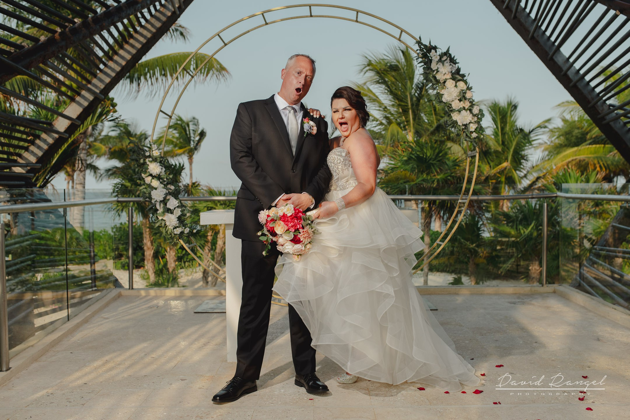 Heather and Benjamin on their destination wedding at Royalton Riviera Cancun. Destination wedding photographer based in Cancun and Riviera Maya with service worldwide