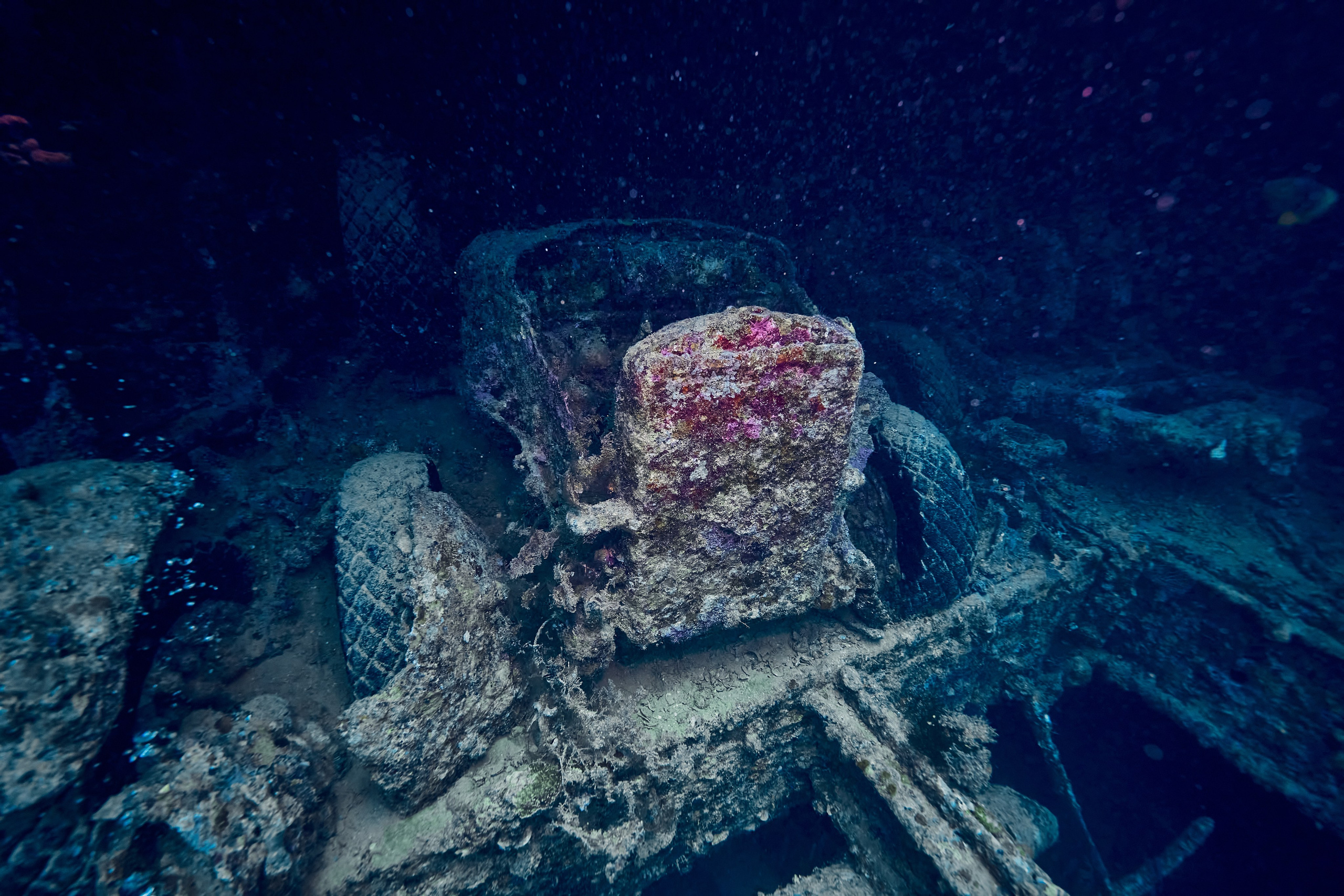 Underwater photographer Andriej Szypilow - photos of the mysterious SS Thistlegorm - sunken ship in the red sea