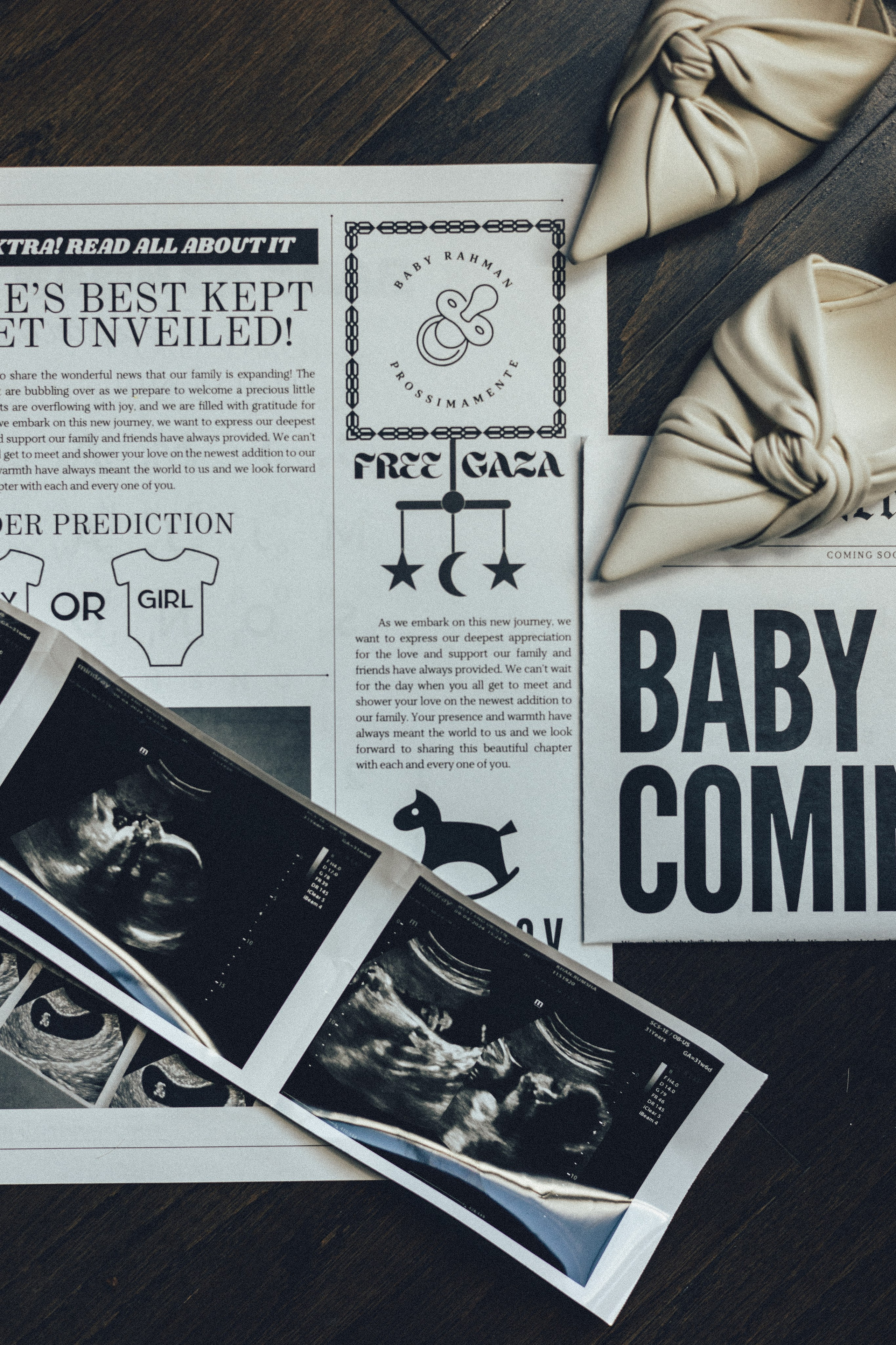 Baby Rahman Announcement. Sara Eulalia | Virginia Photographer