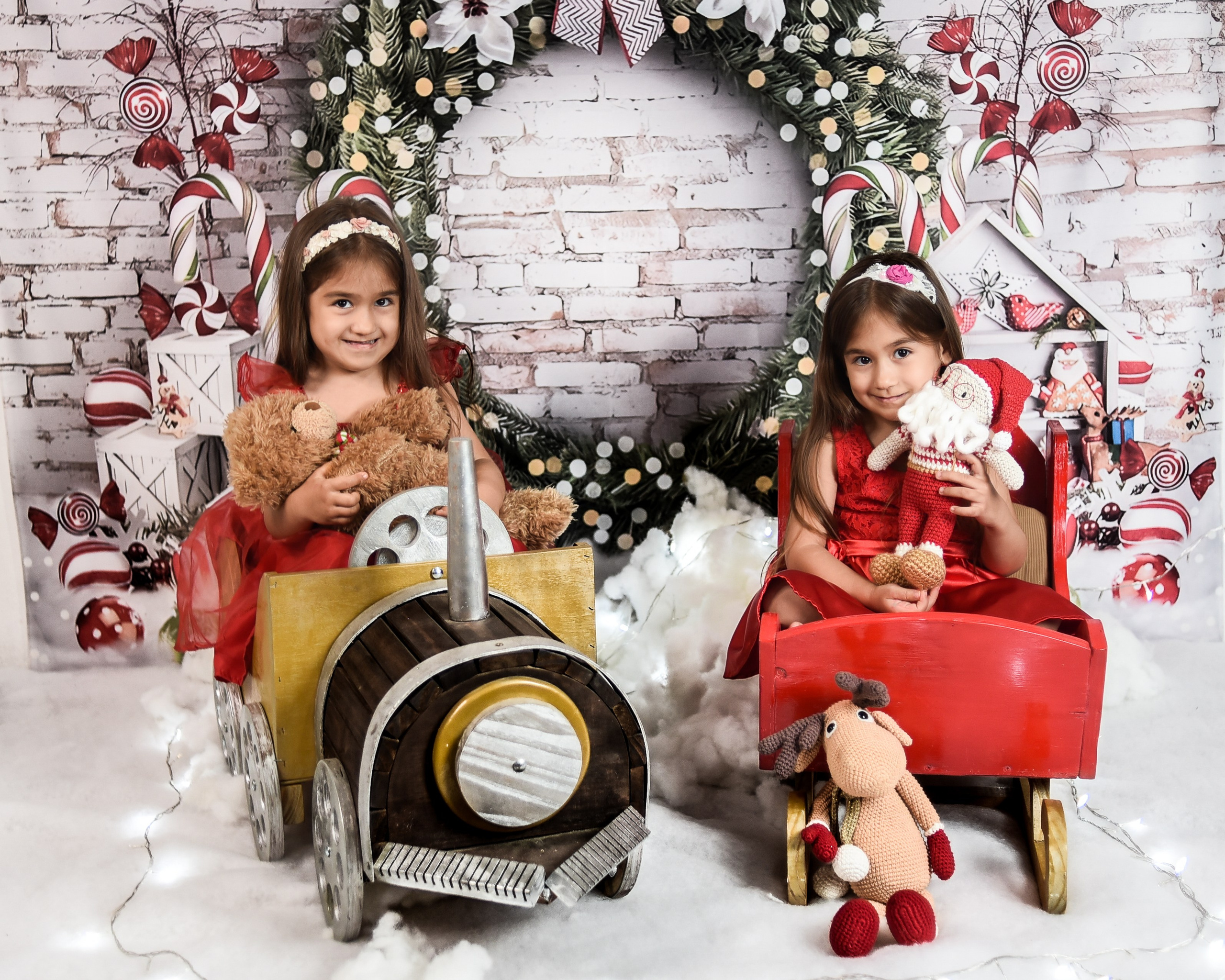 Sesión Navideña de Ariana y Martina. Fotografo de casamiento en misiones y fotógrafo de familia  Posadas