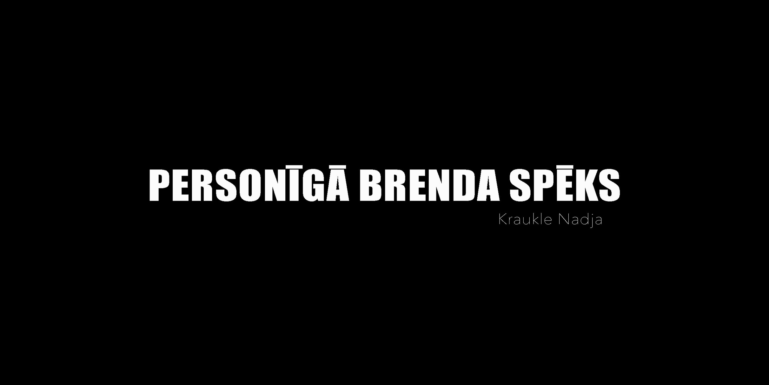 PERSONĪGĀ BRENDA SPĒKS. Sieviešu fotogrāfe Nadja Kraukle