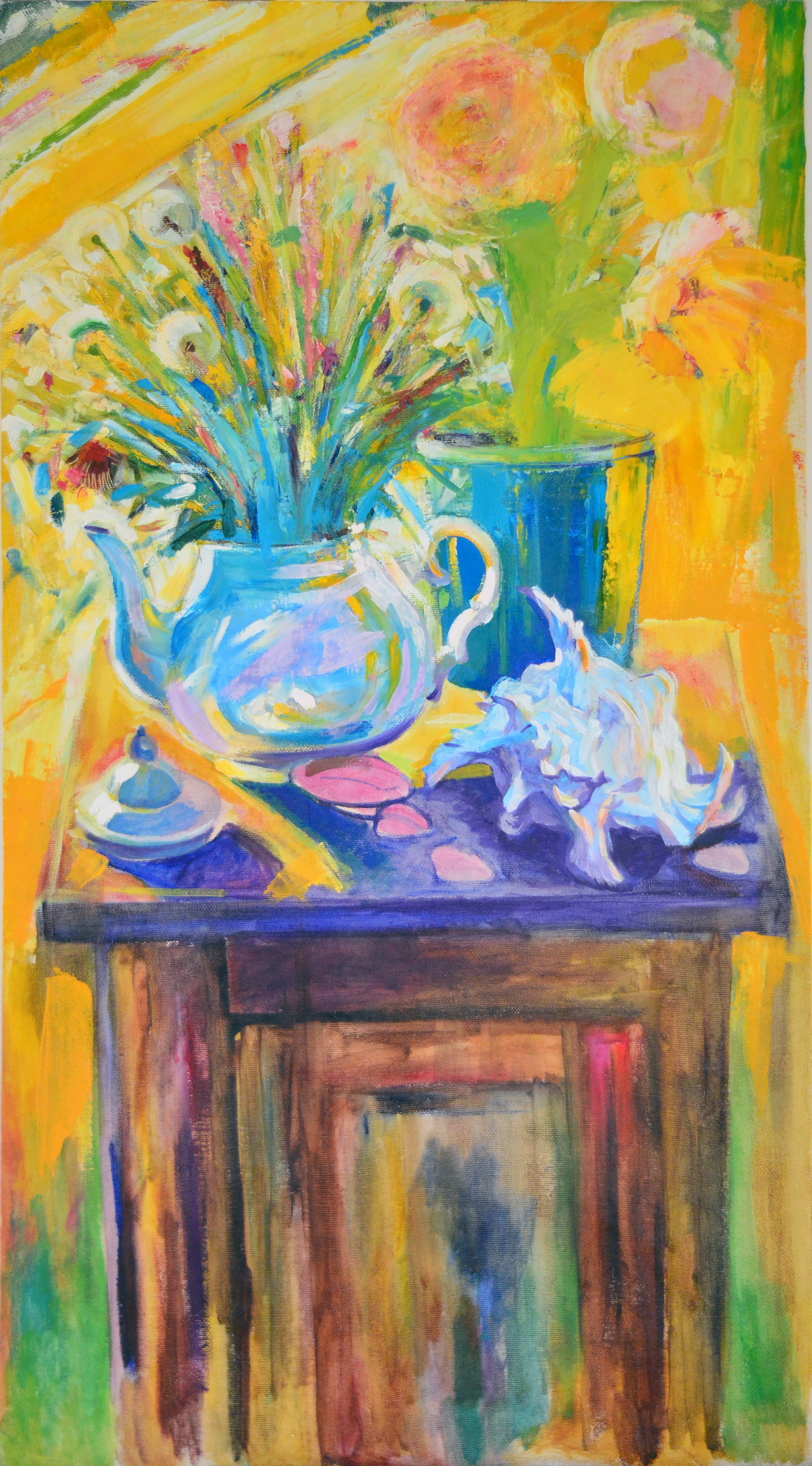 «White tiapot in the sunshine». Художник живописец Савелова Ольга