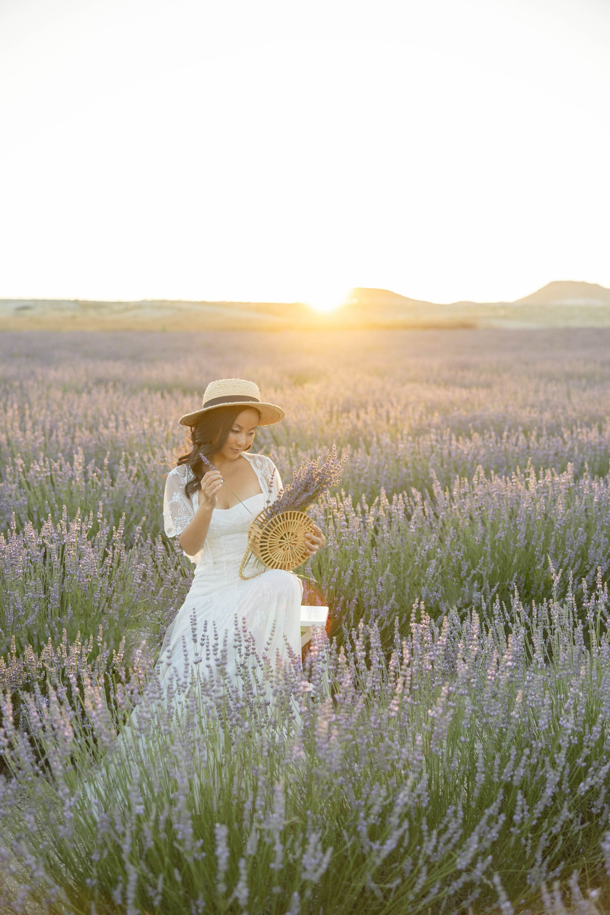 Dreamy Photoshoot in a Lavender Field. Julia Ganch I Fashion Wedding Photography I Cappadocia Turkey