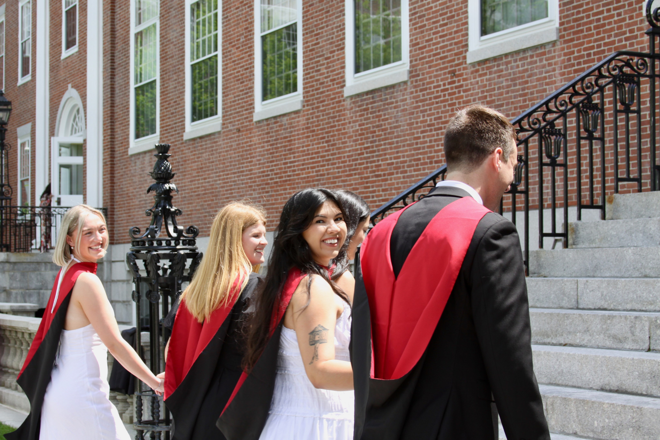 Masters graduation with Talia (group shoot). Kelly Sang, graduation and portrait photographer in Boston