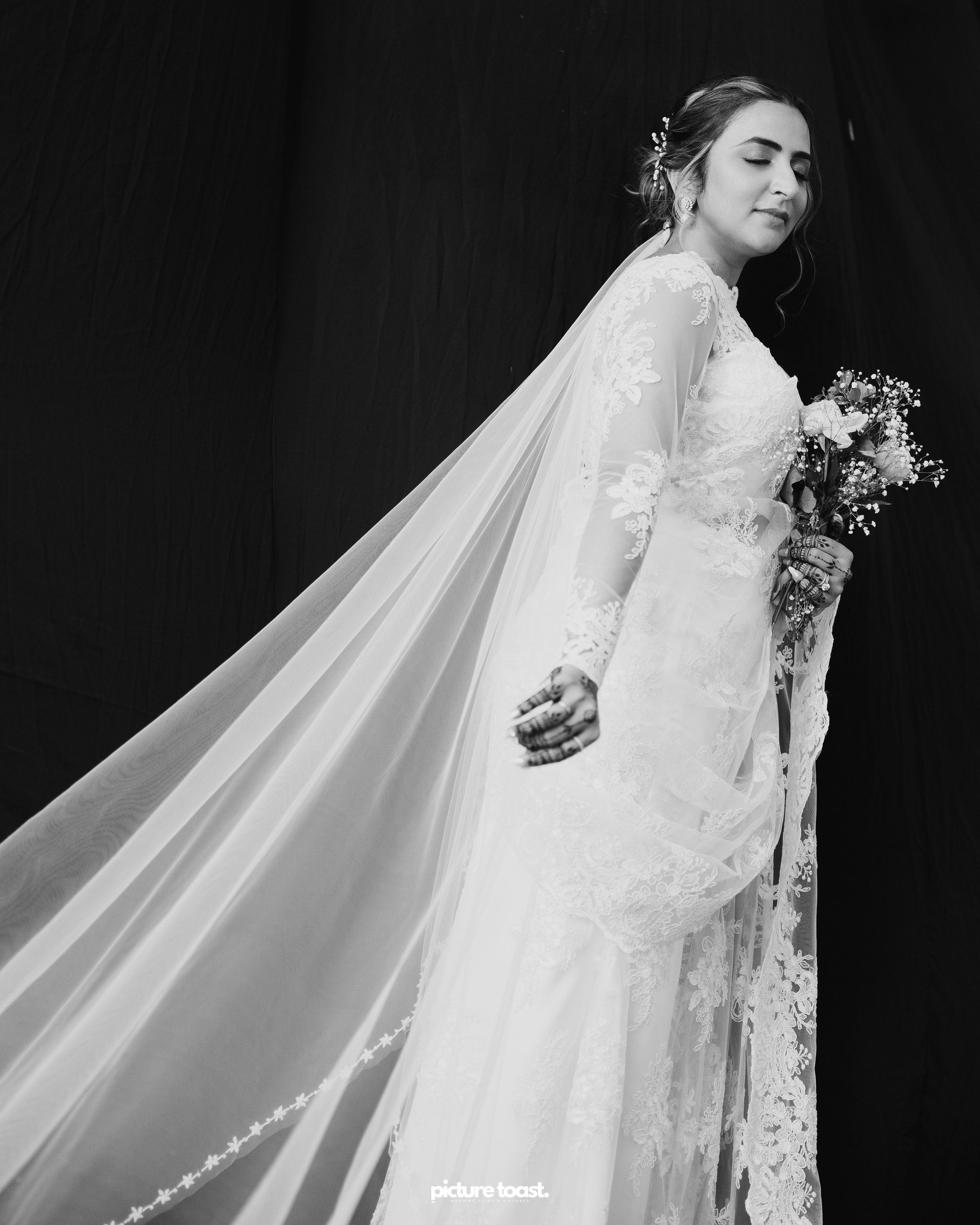 Blessing of Rajiv & Aashna. Fine art Wedding Photographers in India & Canada