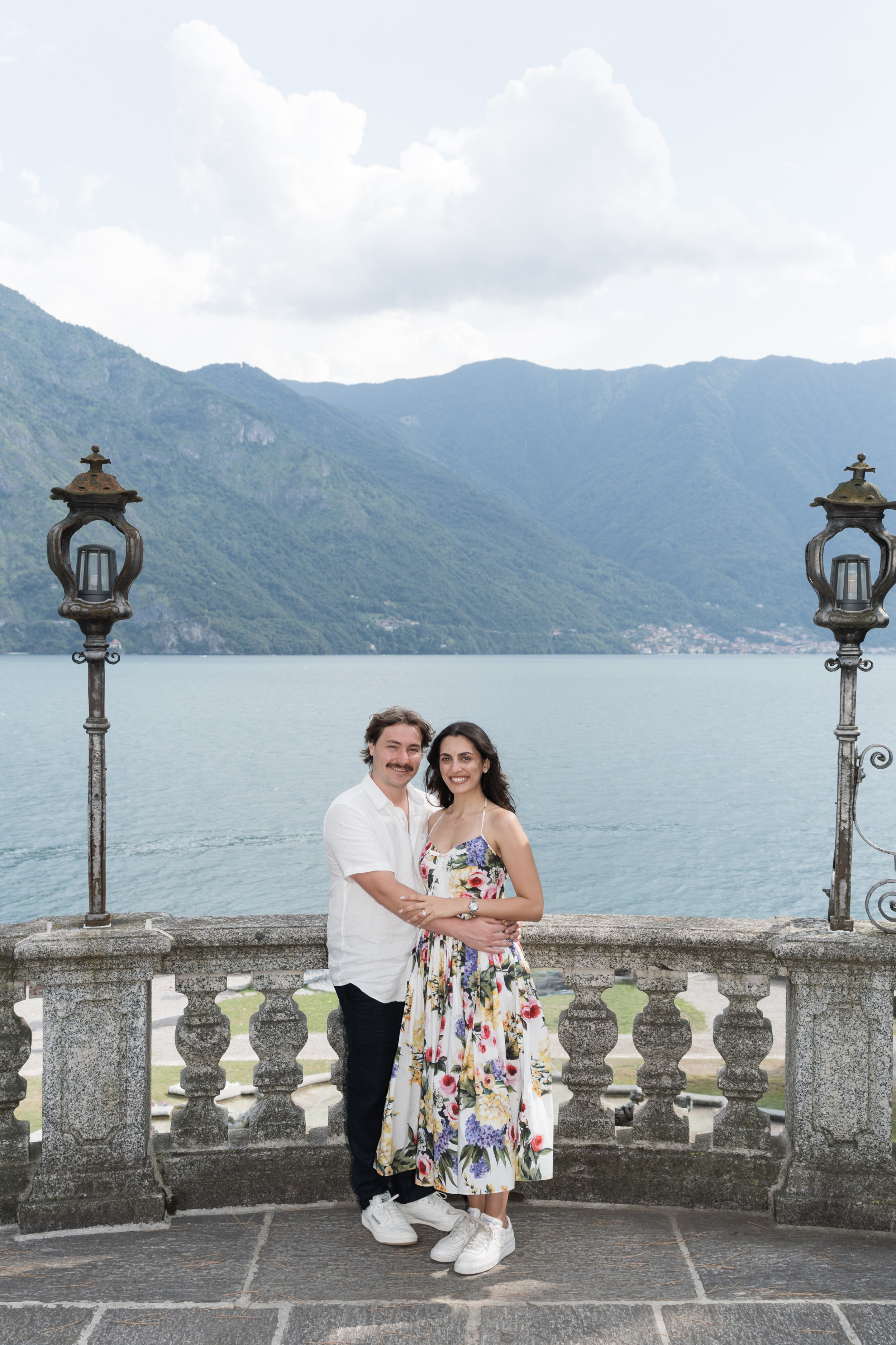 Engagement Photoshoot in Tremezzo. Lake Como Proposal Photographer | Surprise Proposals & Engagements