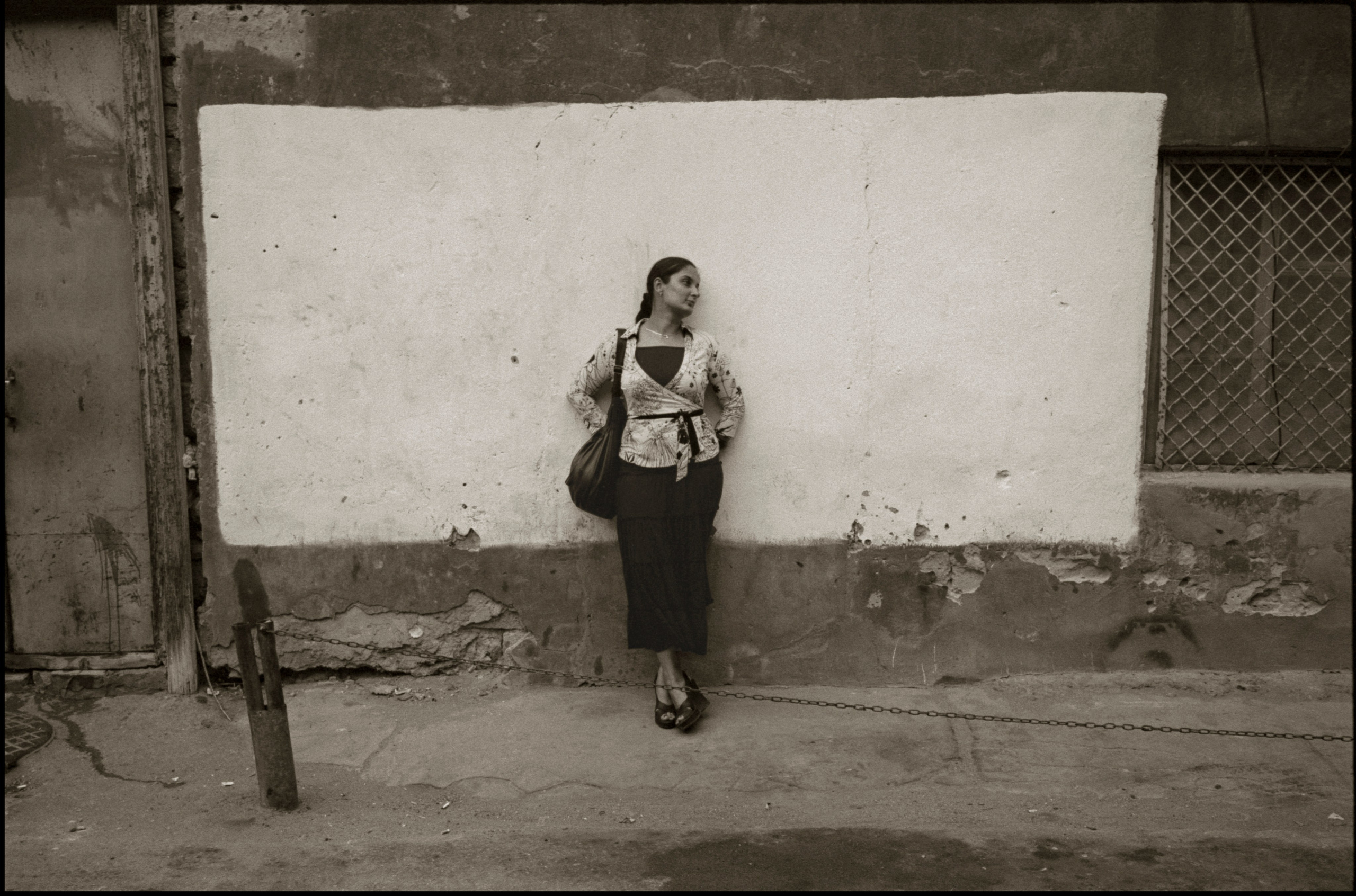 On a white screen.  Baku, 2009