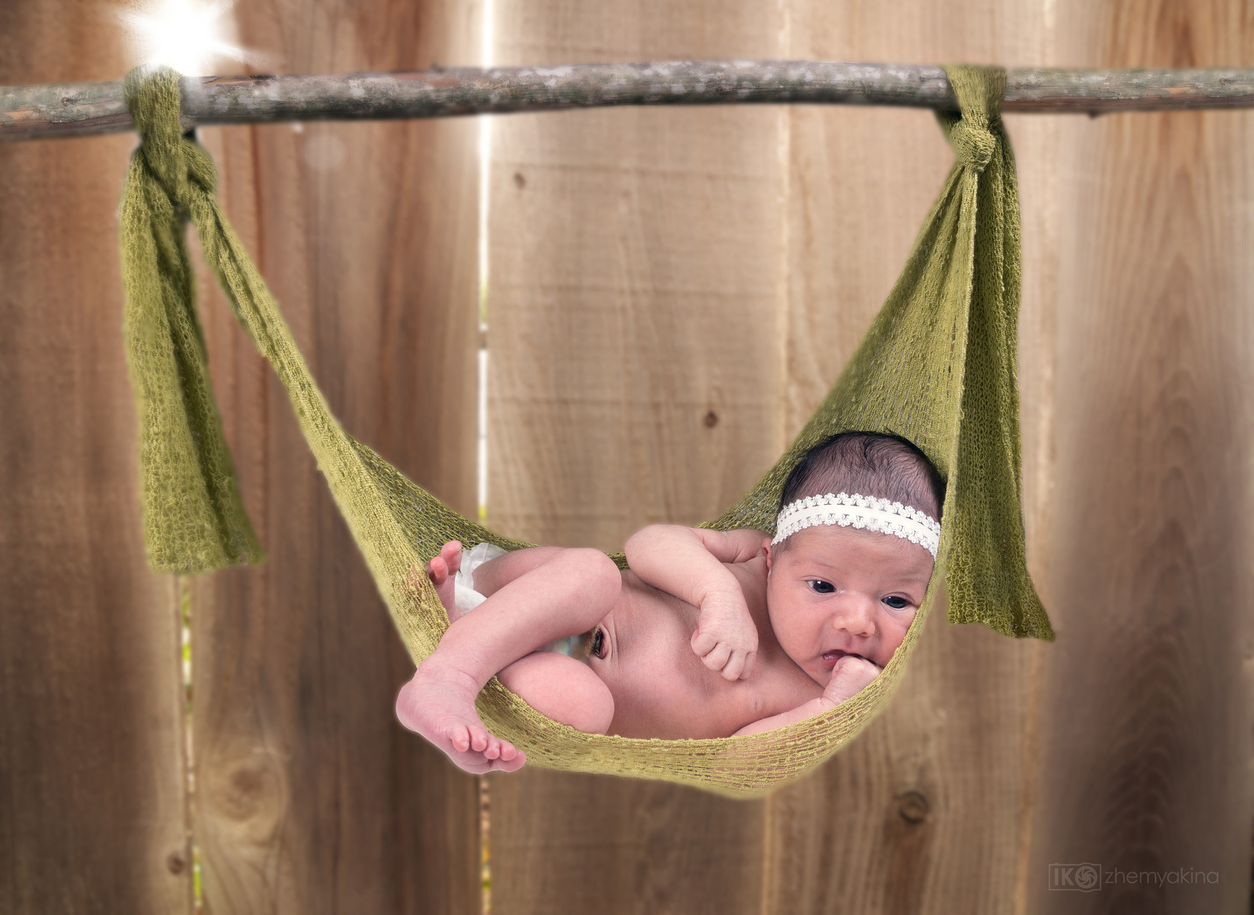 First Newborn photo shoot. Photographer Irina Kozhemyakina. Houston