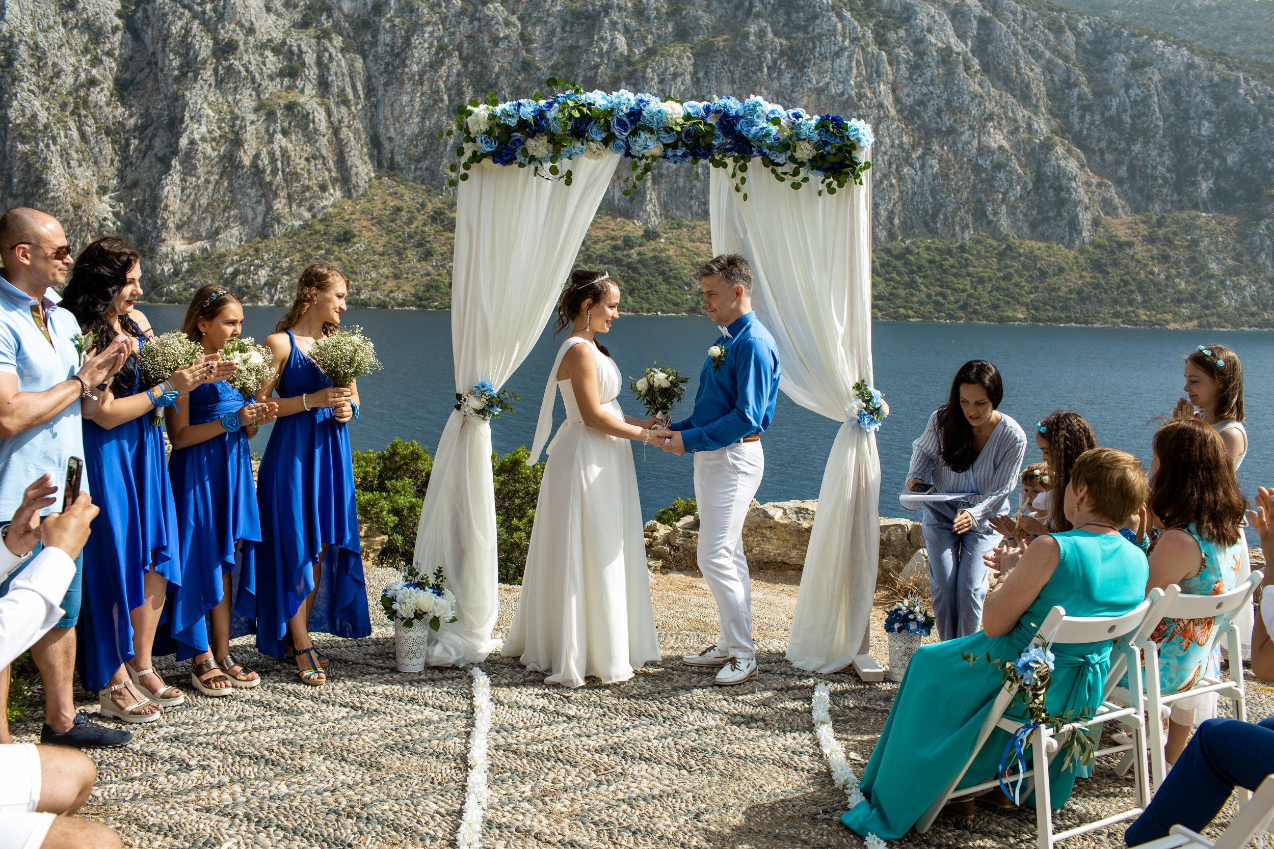 Symbolic wedding on the island of Kemeria. Julia Ganch I Fashion Wedding Photography I Cappadocia Turkey