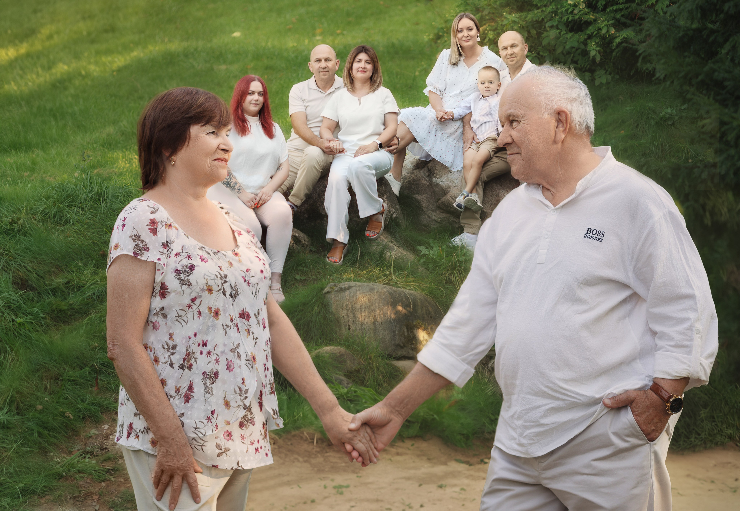 Съёмка большой семьи в ботаническом саду. Семейный и детский фотограф в Вильнюсе Светлана Наумова