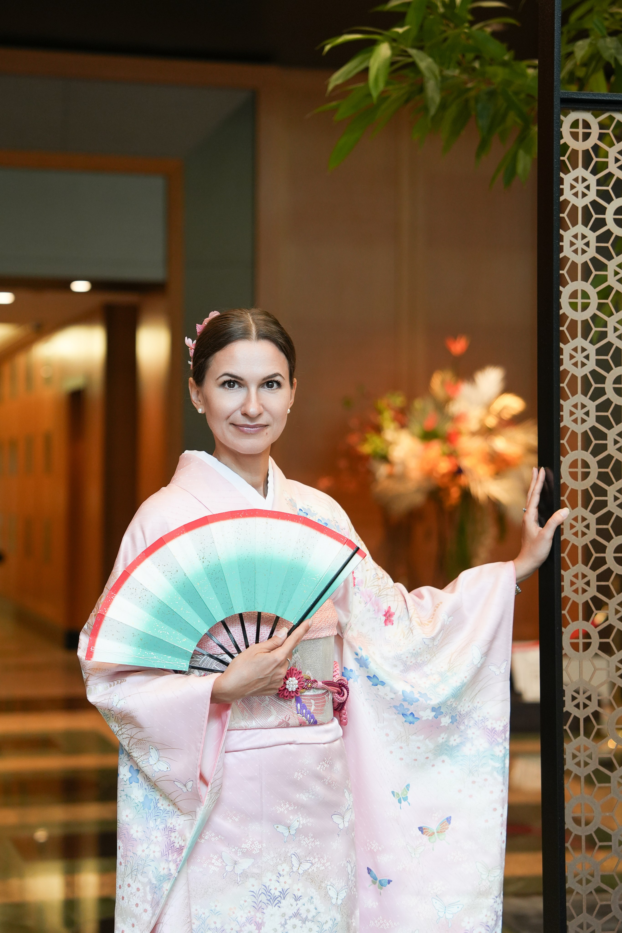 Фотосессия в кимоно у храма Сэнсодзи в Токио. Фотограф в Токио Япония