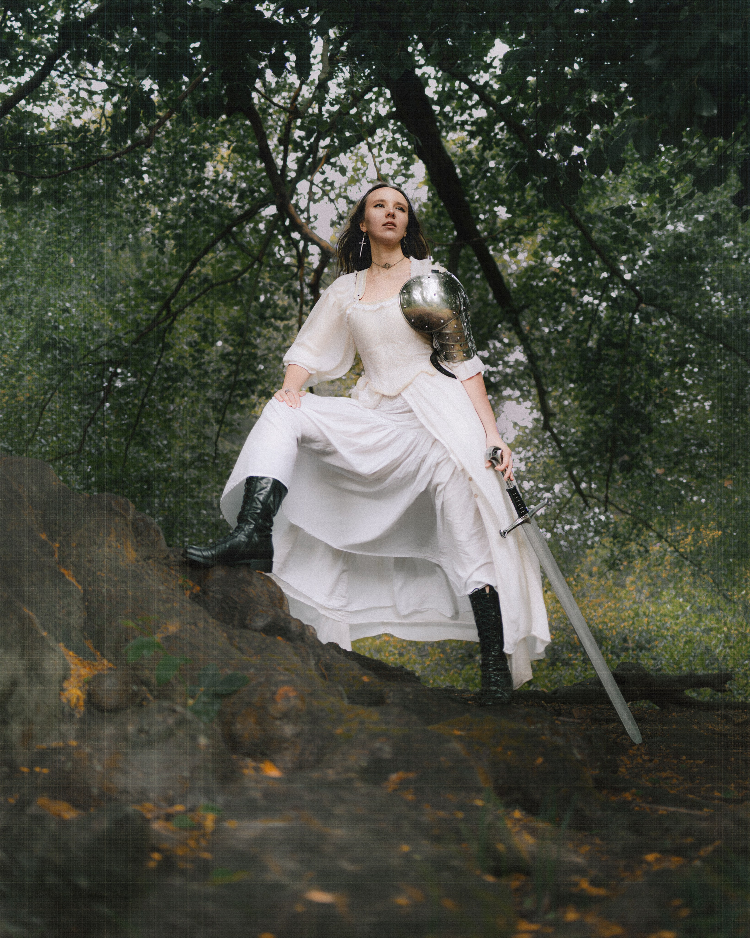 Moody Forest Princess Warrior Photoshoot. Moth & Moss Photography