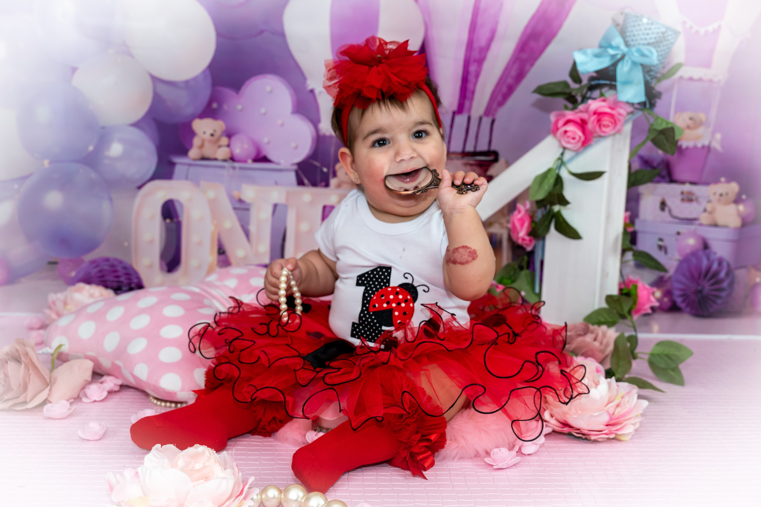 Smash the cake. Lucia Adam Family Photography
