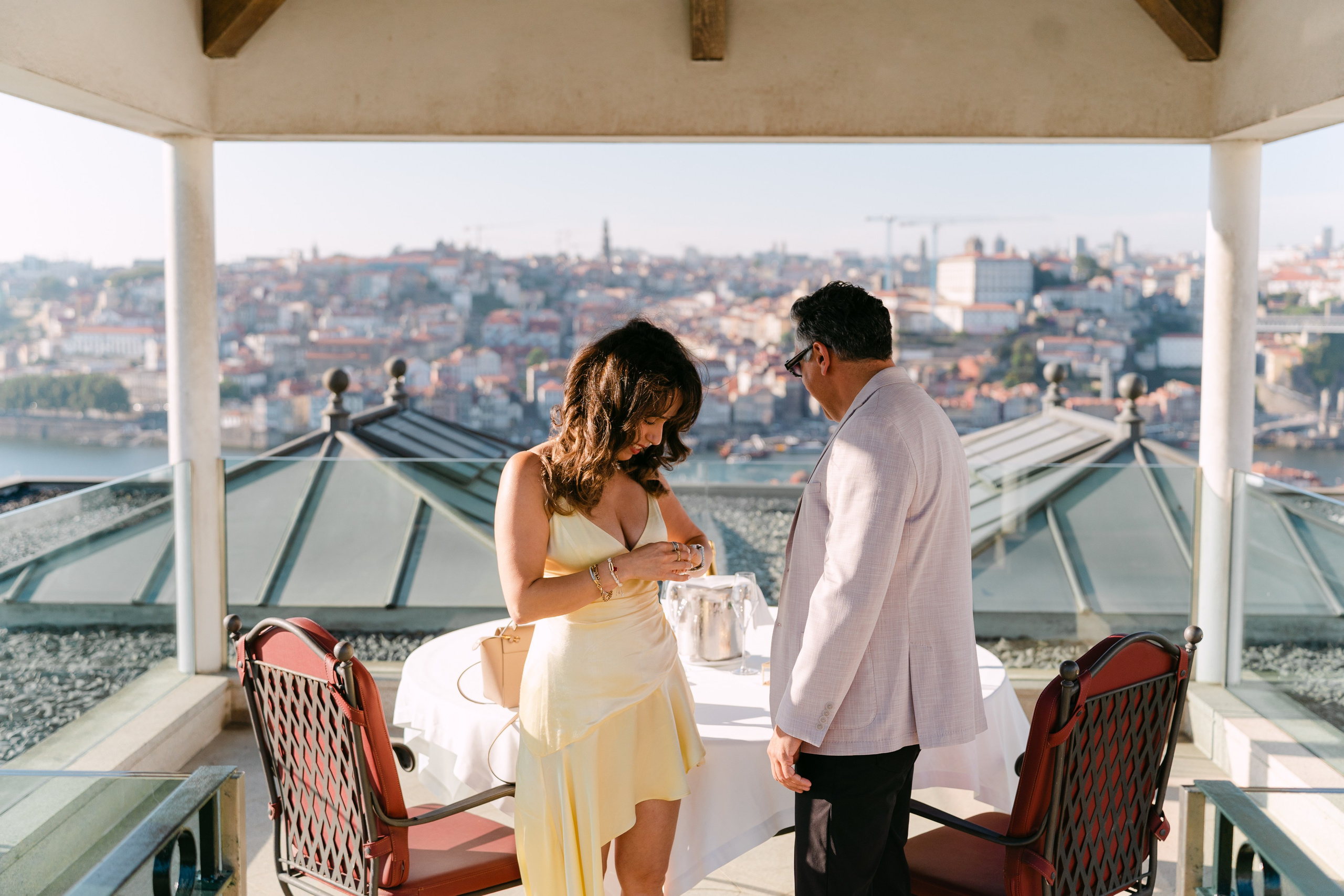 Wedding Proposal at Yeatman Hotel. Wedding and couple photographer in Porto