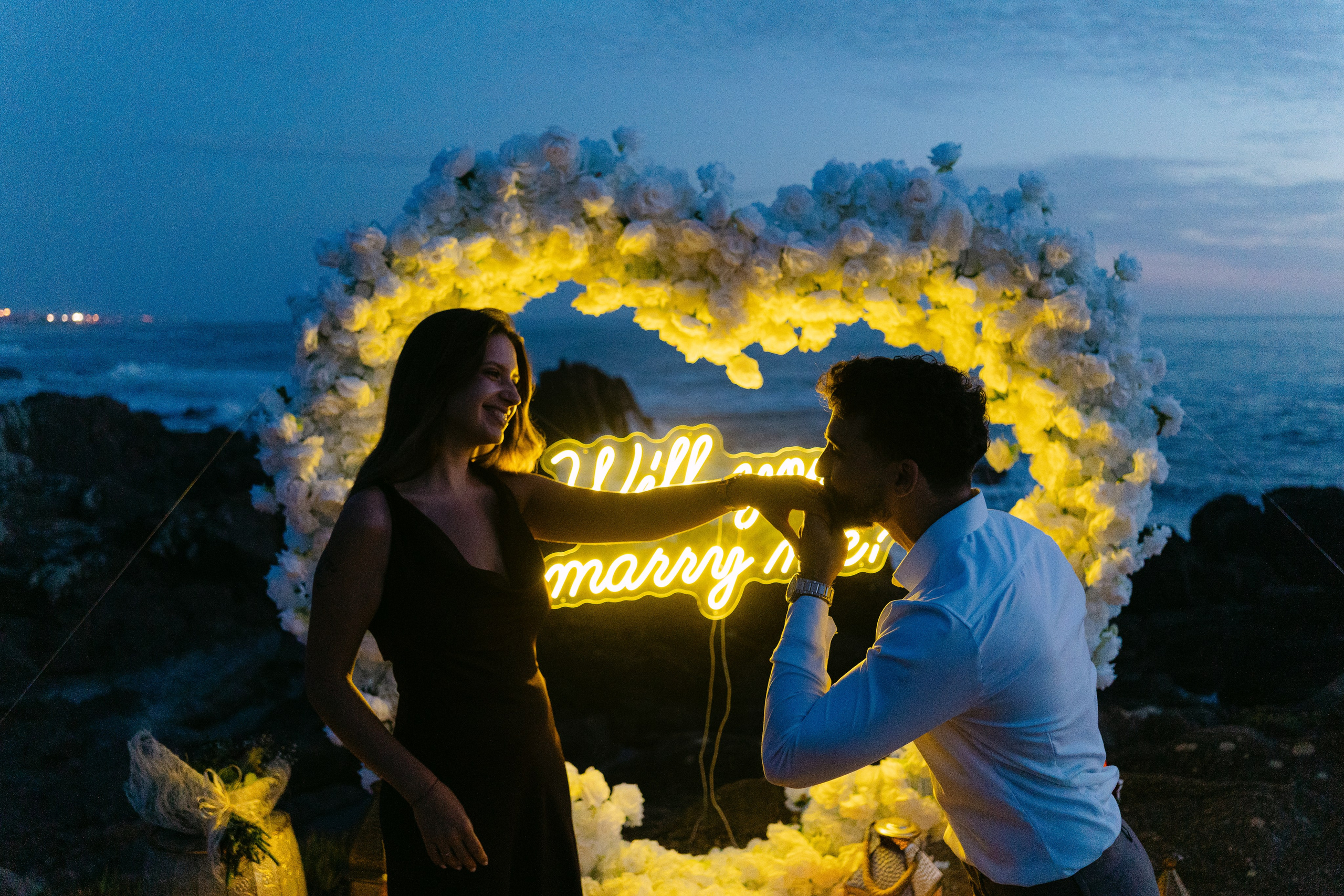 Wedding Proposal at the Beach. Davi Valente