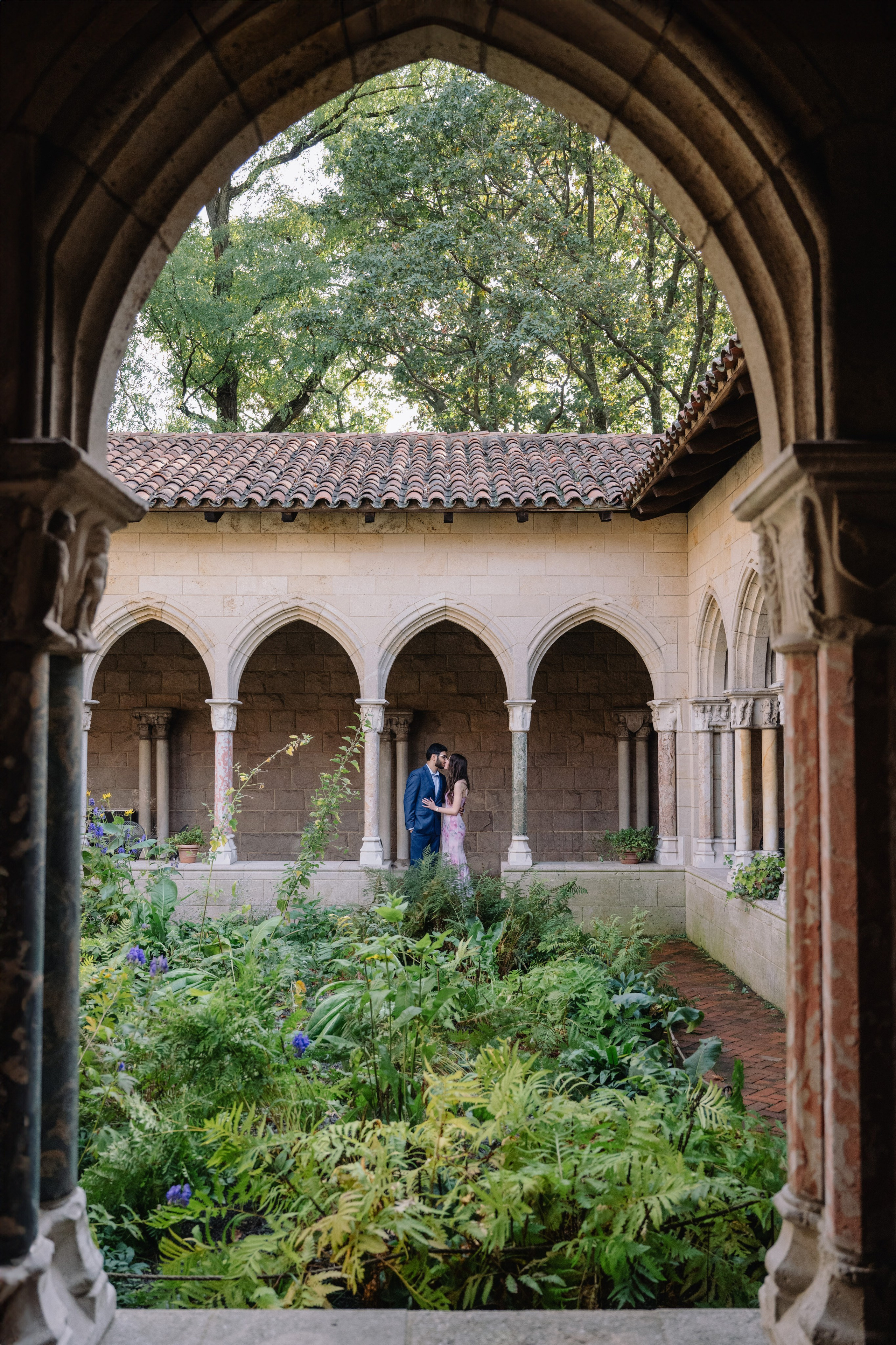 Aashay & Kimberly — Engagement Photoshoot at The Cloisters, Fort Tryon Park