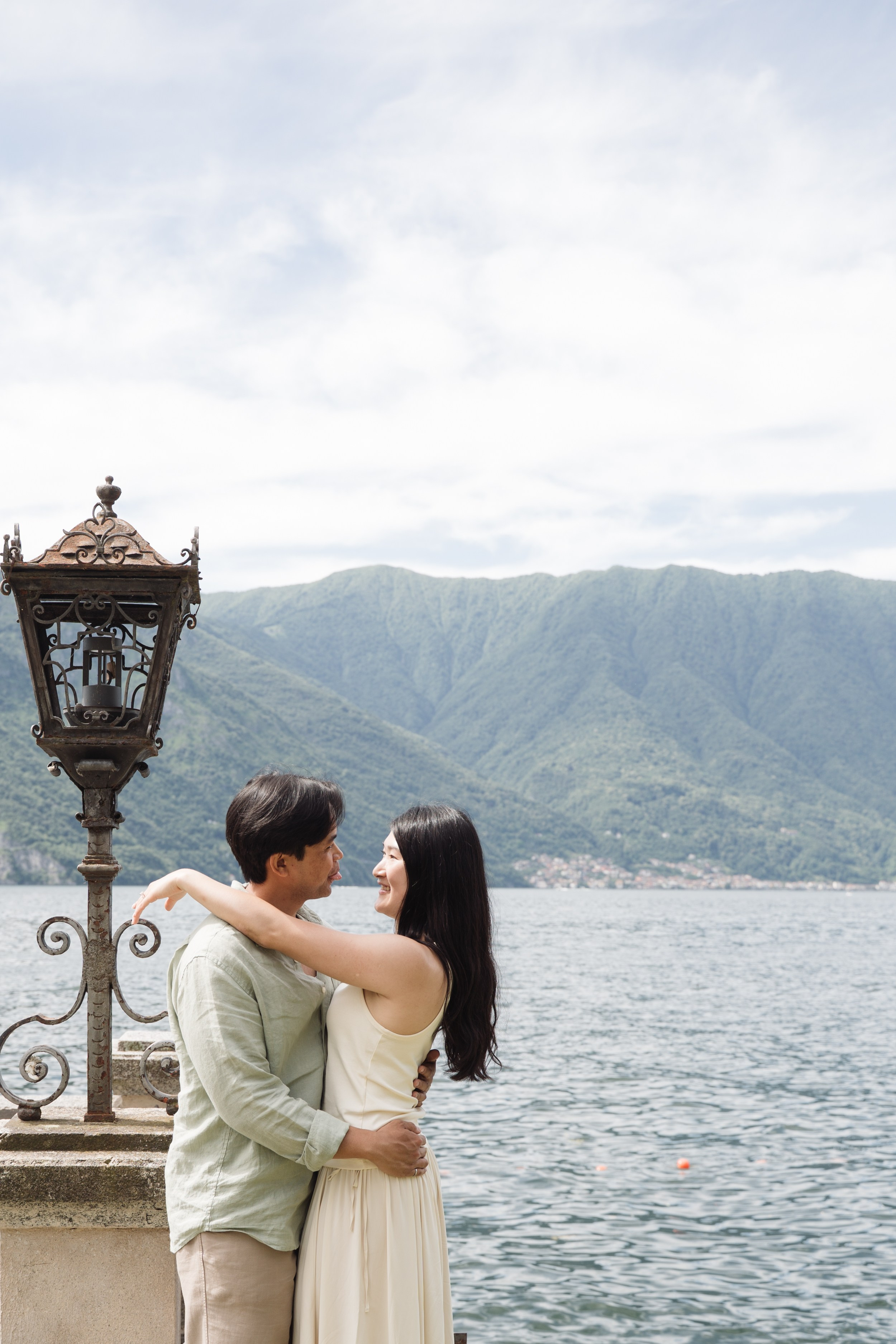 Tremezzo Sunrise Proposal. Lake Como Proposal Photographer | Surprise Proposals & Engagements