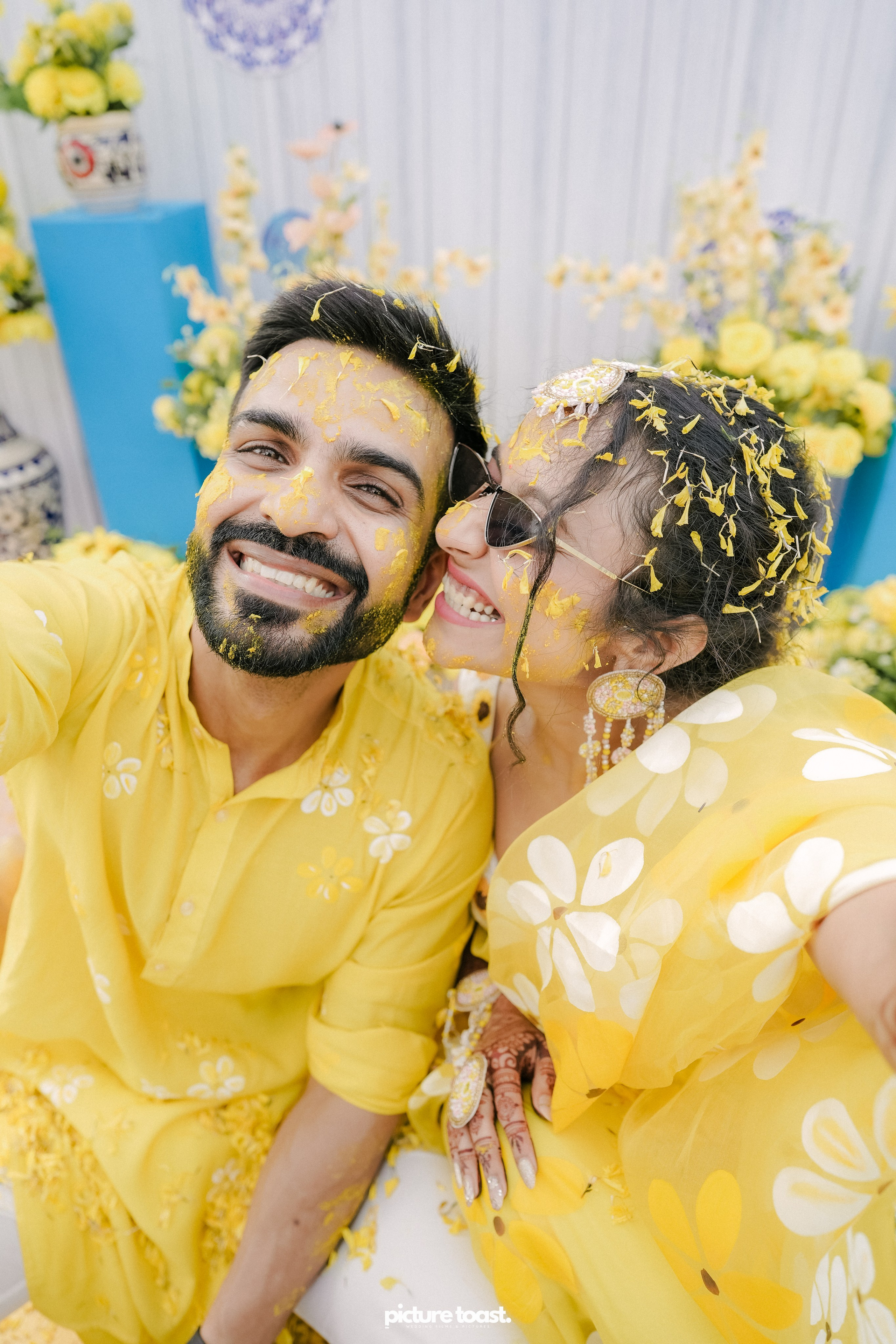 Haldi Hues Ft. Baebie & Goyal. Fine art Wedding Photographers in India & Canada