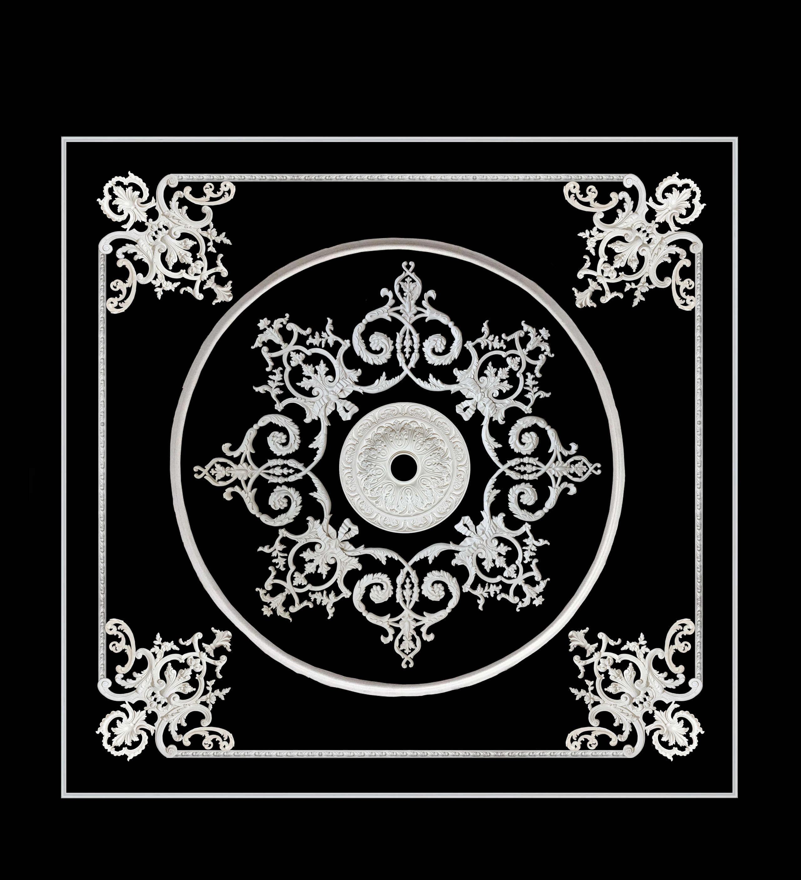 Ceilings. Plaster molding