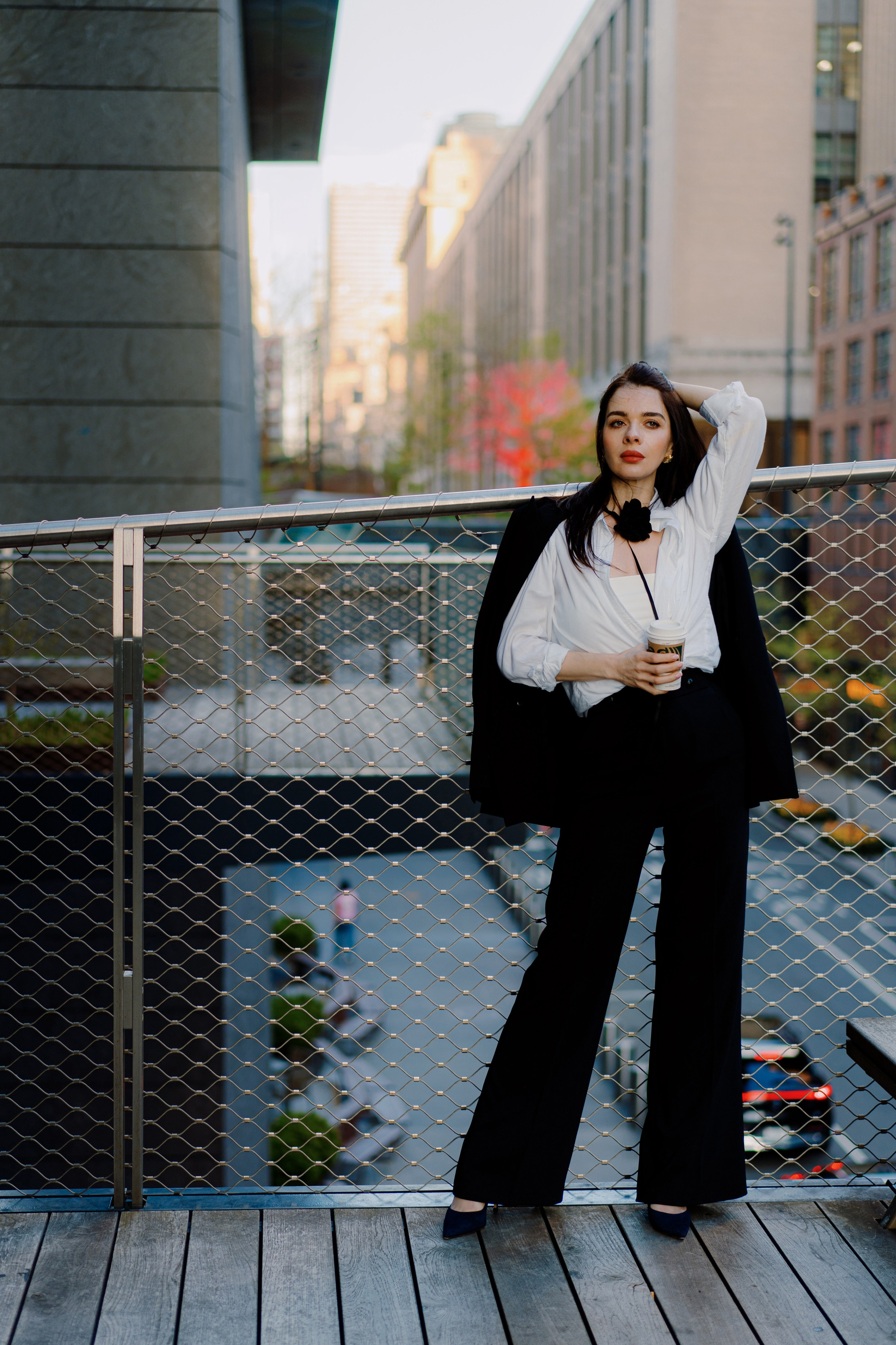 Natalia in Hudson Yards. Videographer and photographer in New York // MAKAROV.VIDEO