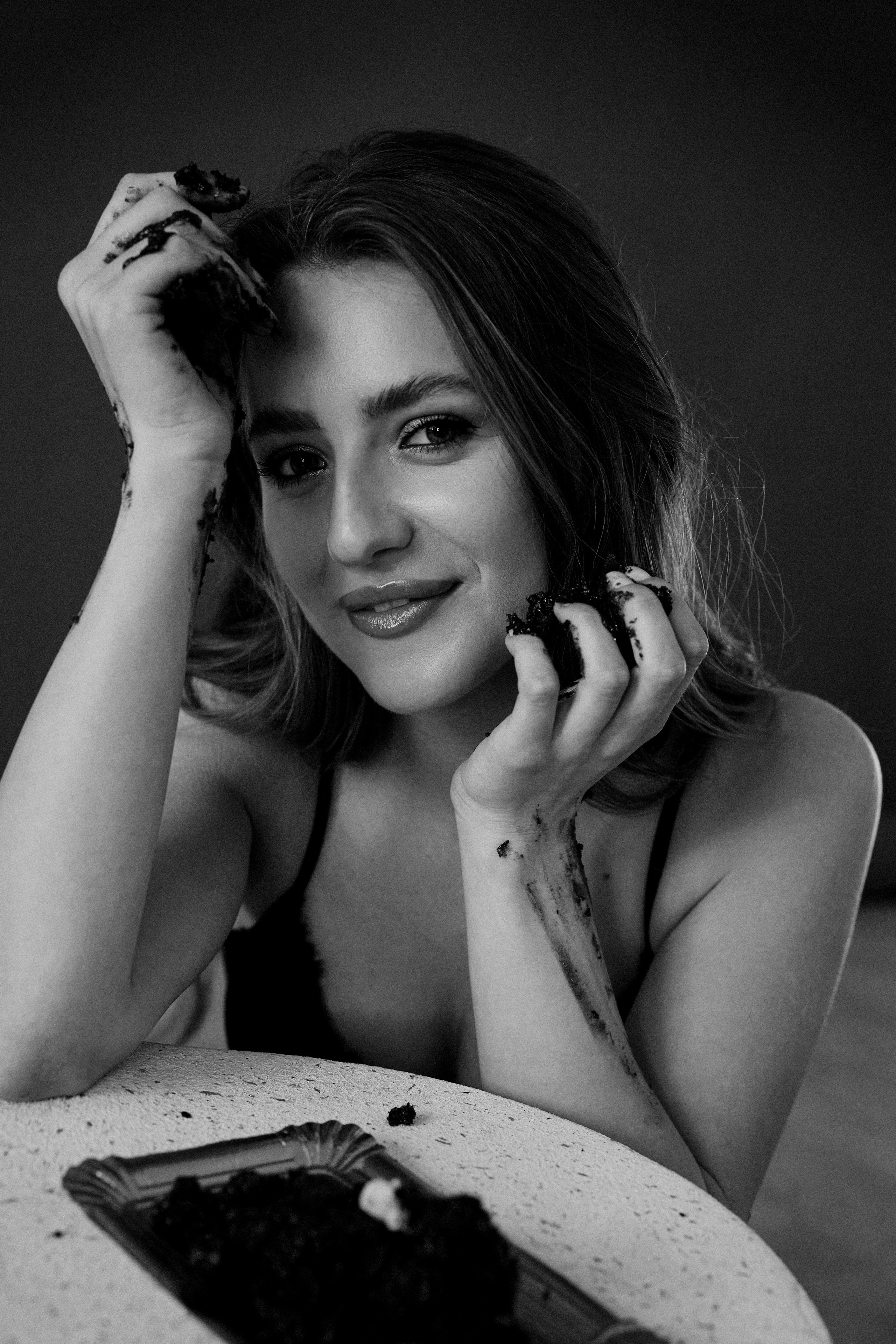 Анна. Черно-белый портрет. Фотограф в Барселоне Жанна Захарченко