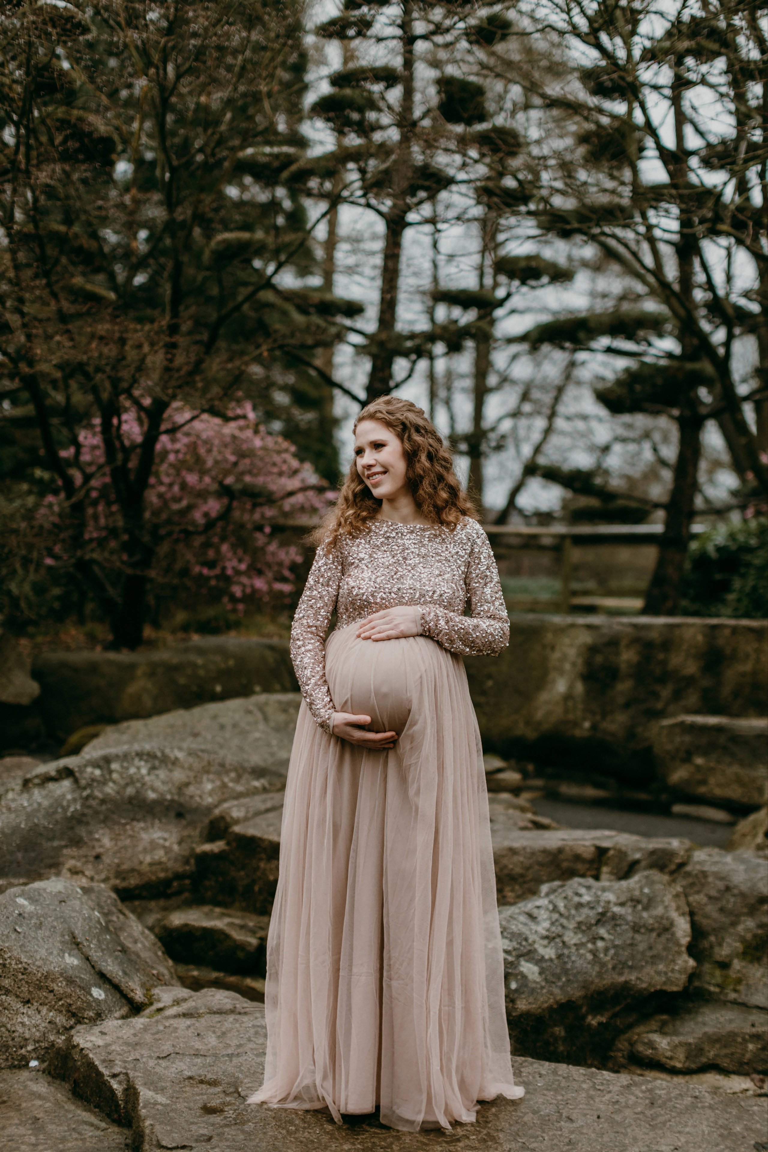Babybauch-Fotoshooting in Planten un Blomen in Hamburg. Maria Chistyakovа — Fotografin in Karlsruhe, Baden-Baden und Umgebung