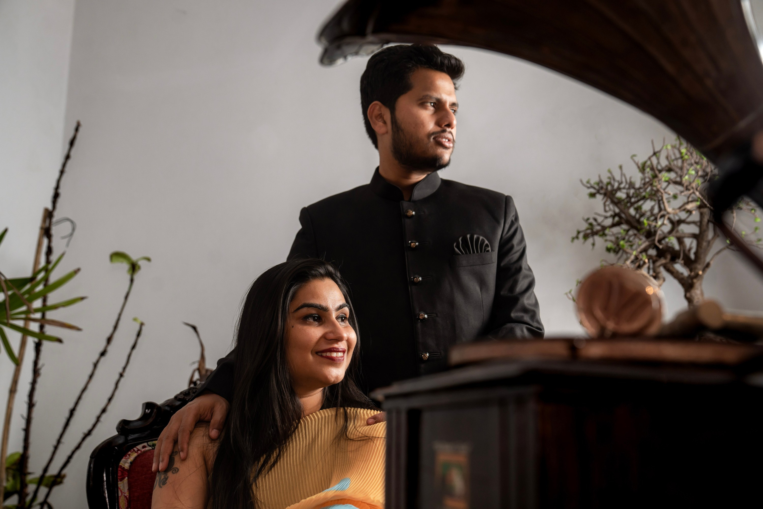 Prakriti & Ayush, Pre-Wedding Shoot at Shibravyi Courtyard, Bangalore | Truly Yours