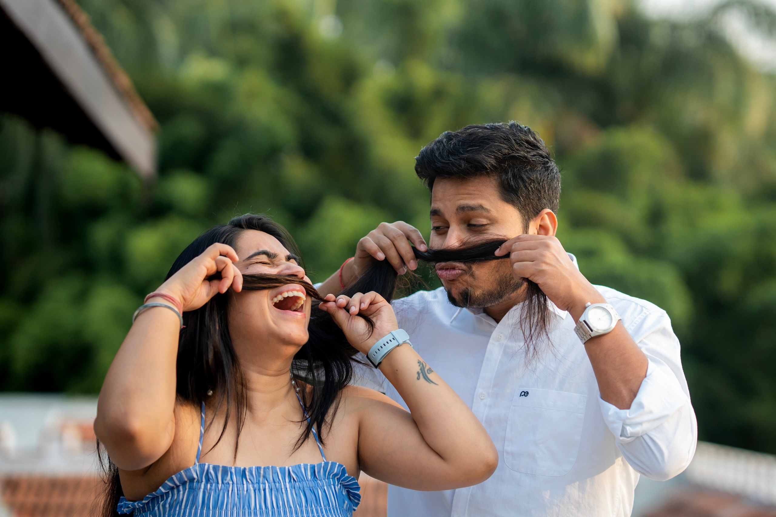 Prakriti & Ayush, Pre-Wedding Shoot at Shibravyi Courtyard, Bangalore | Truly Yours