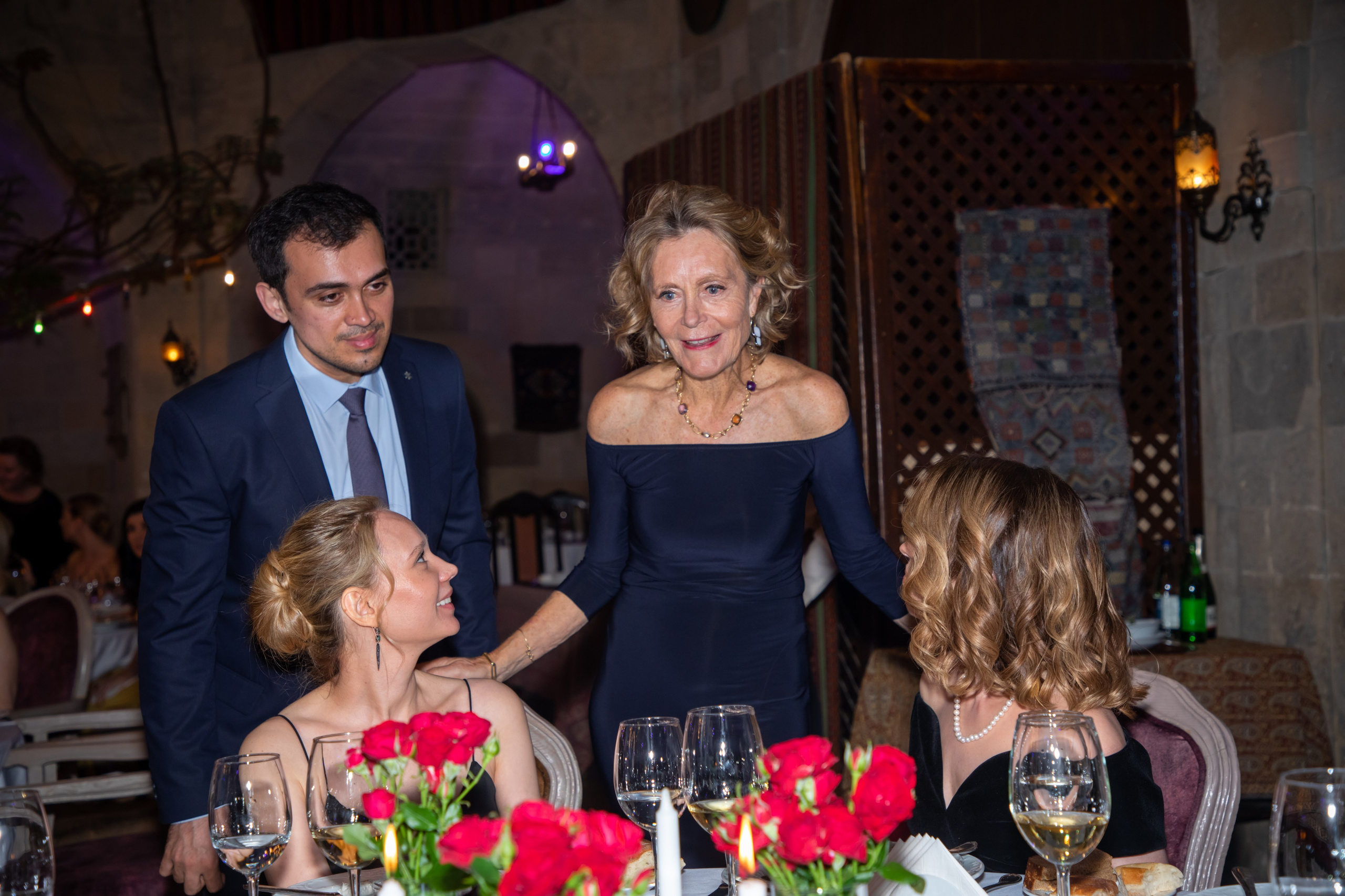 Gala-Dinner with the French Countess, the main etiquette expert Marie de Tilly. Baku Photographer