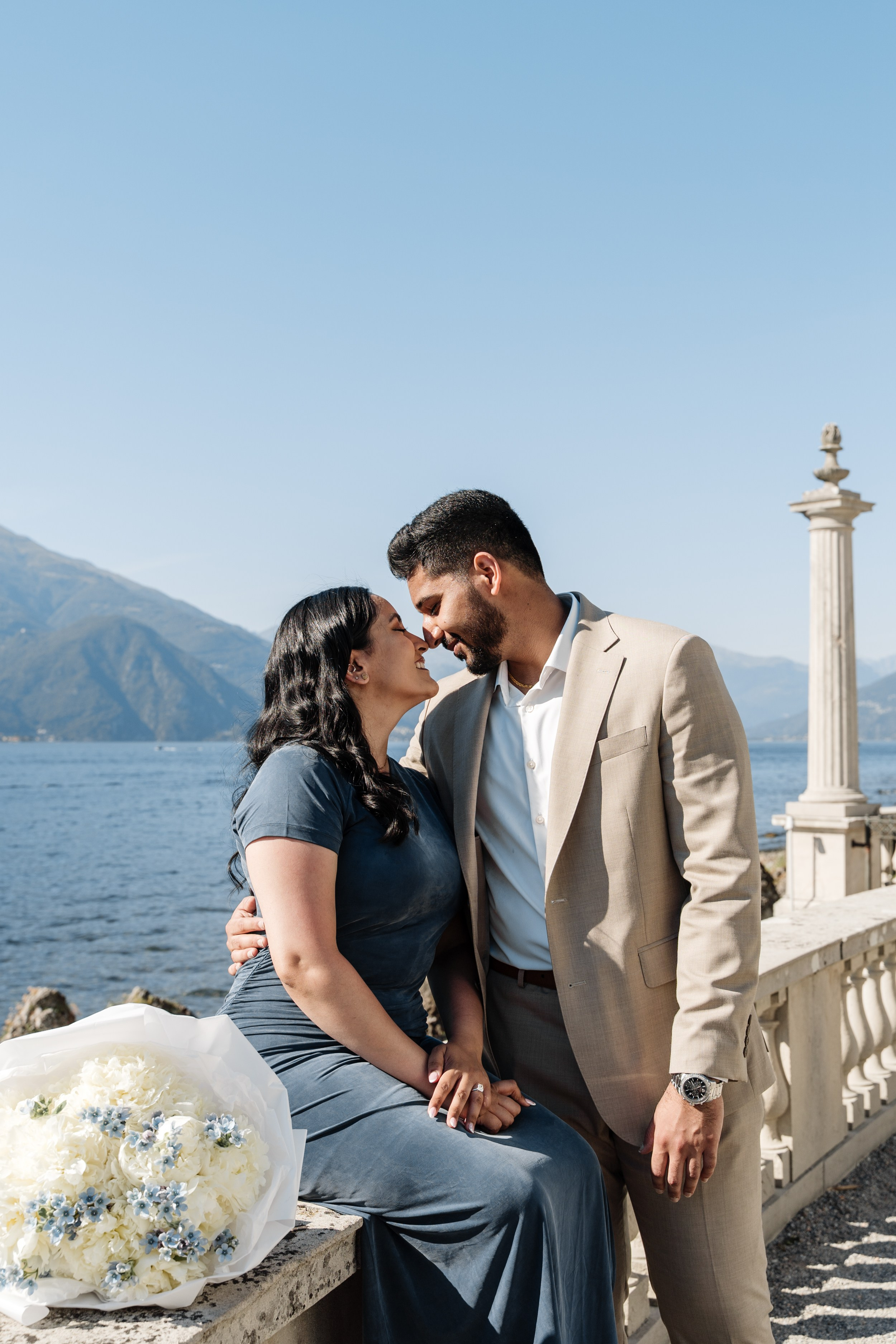 Villa Melzi Secret Proposal. Lake Como Proposal Photographer | Surprise Proposals & Engagements