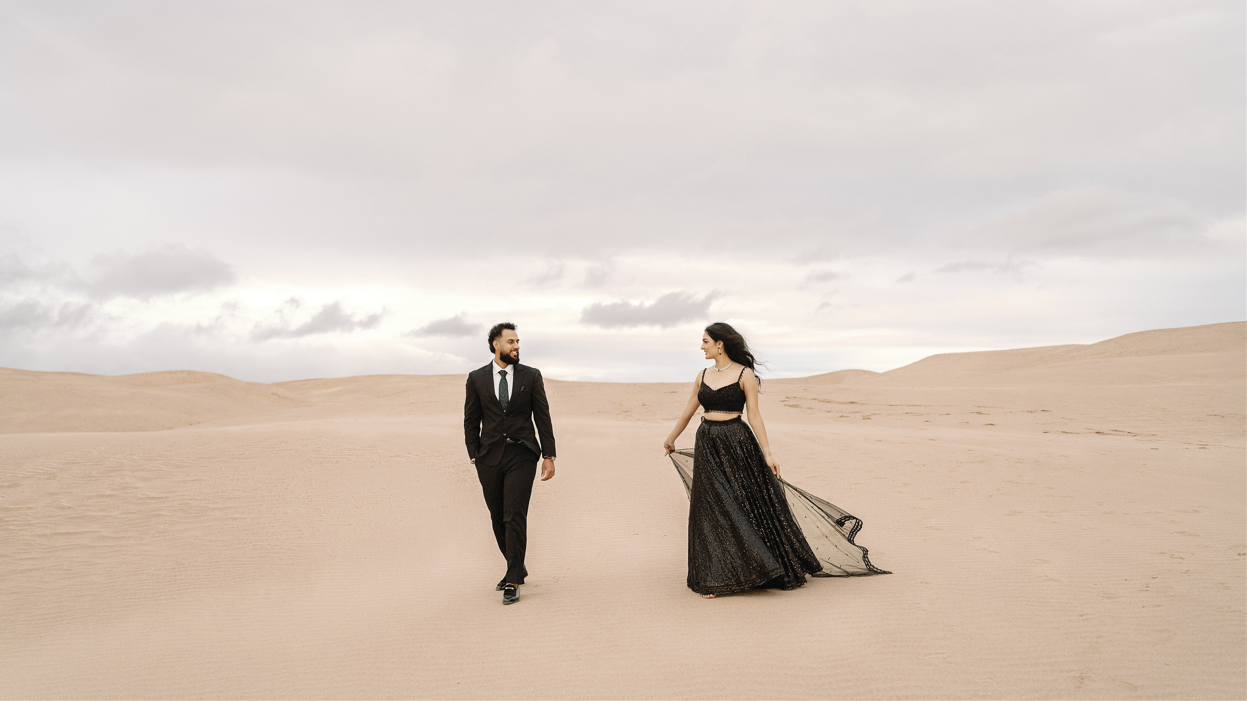 Elopement at Pismo Beach Sand Dunes, California. Wedding Photography & Videography Team in California, Los Angeles, San Francisco, San Diego and Travel