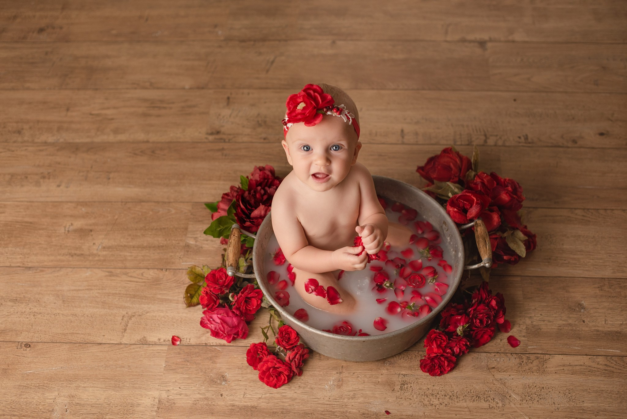 Séance photo bébé bain du lait Lille