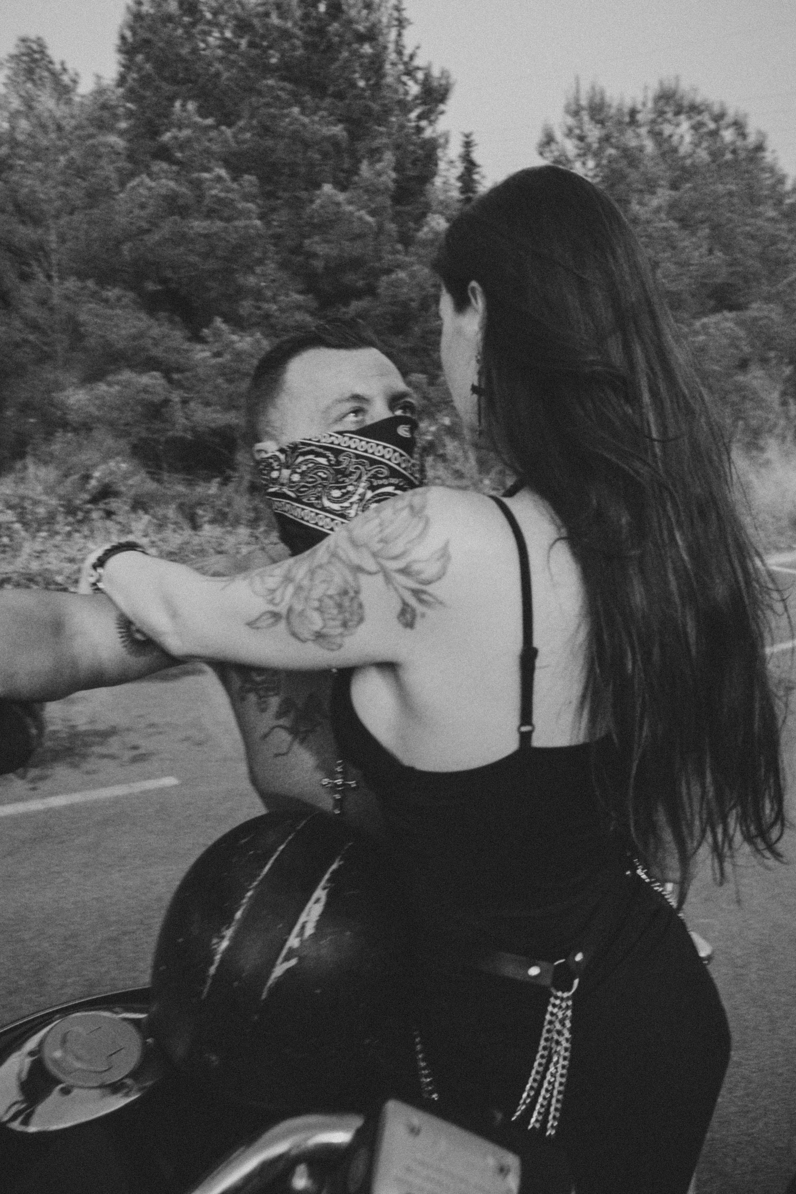 Фотосессия пары на мотоцикле. Профессиональная фотосъемка в Калафелле — Елена Медведева